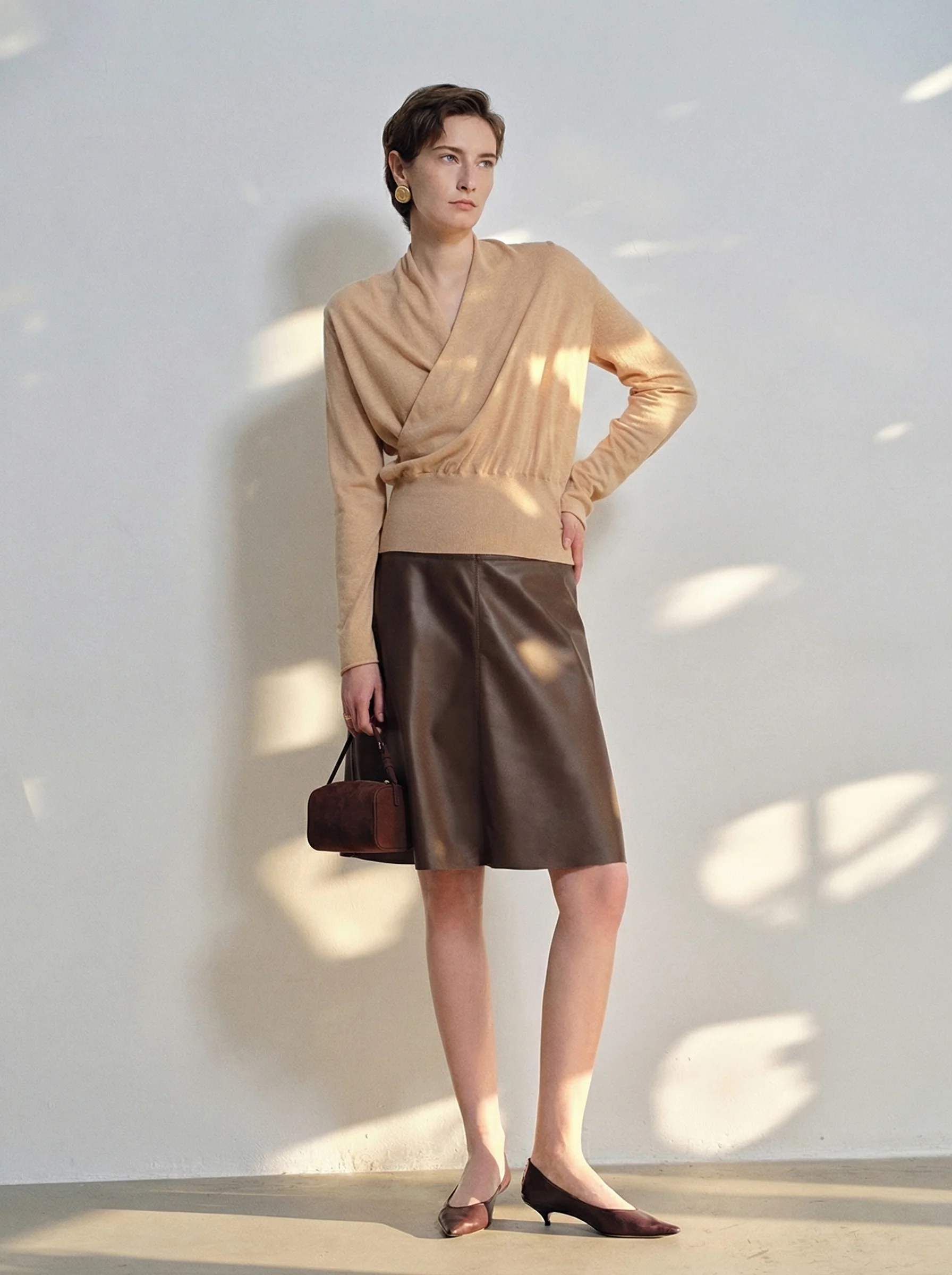Merino Wrap Sweater - Image 3