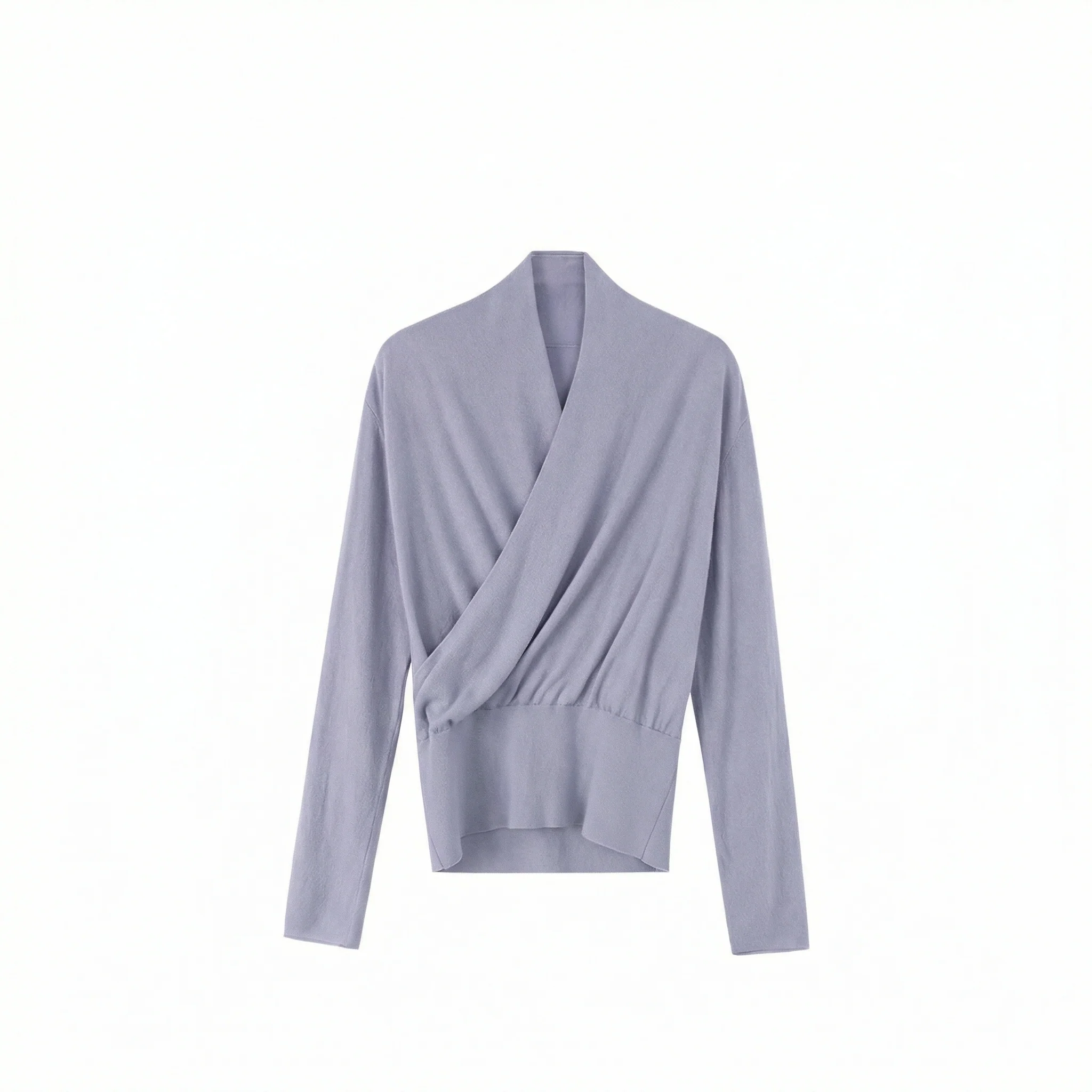 Merino Wrap Sweater - Image 5