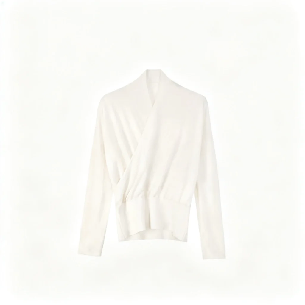 Merino Wrap Sweater - Image 6