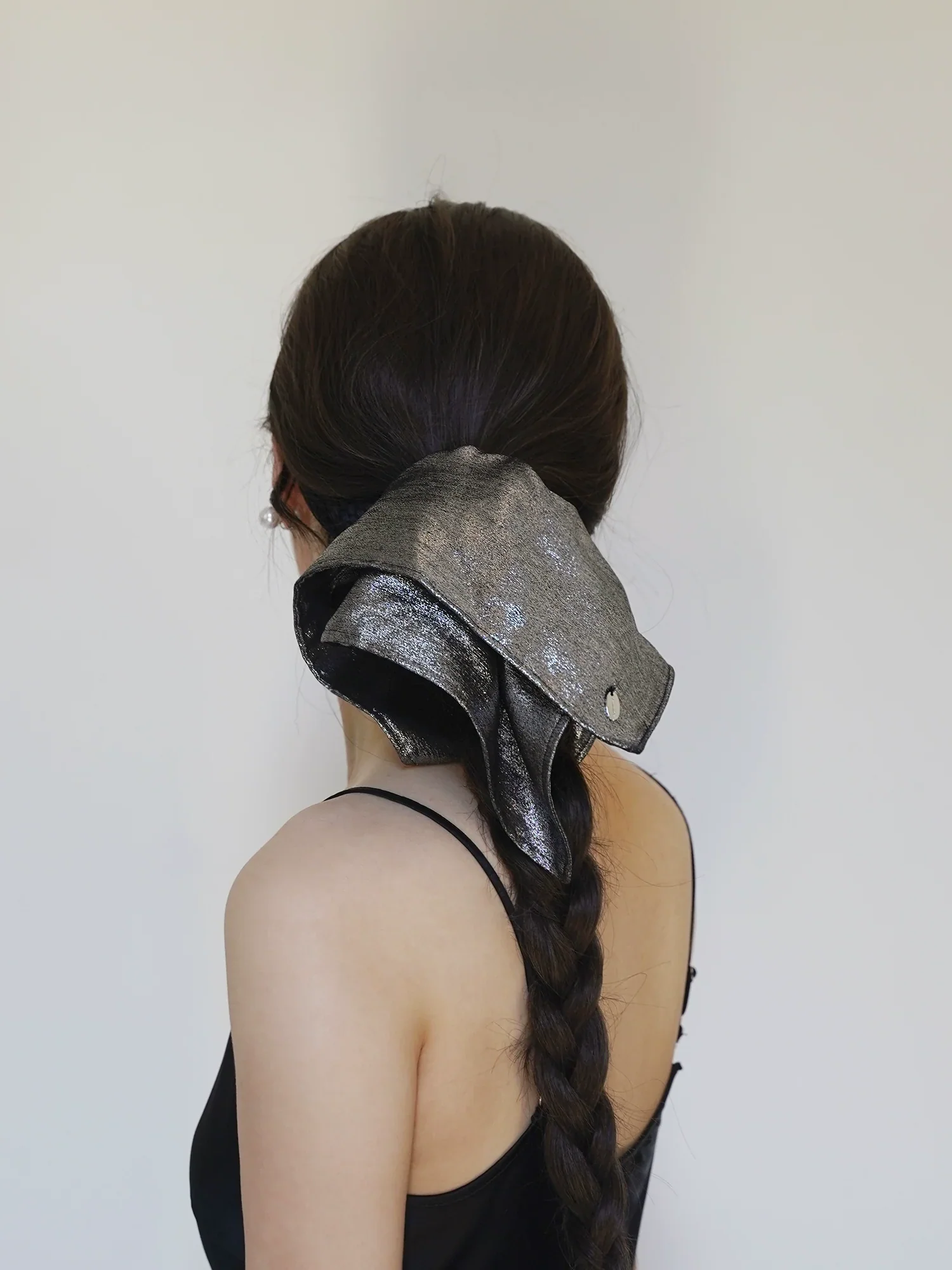 Metallic Bow Scrunchie - Image 2