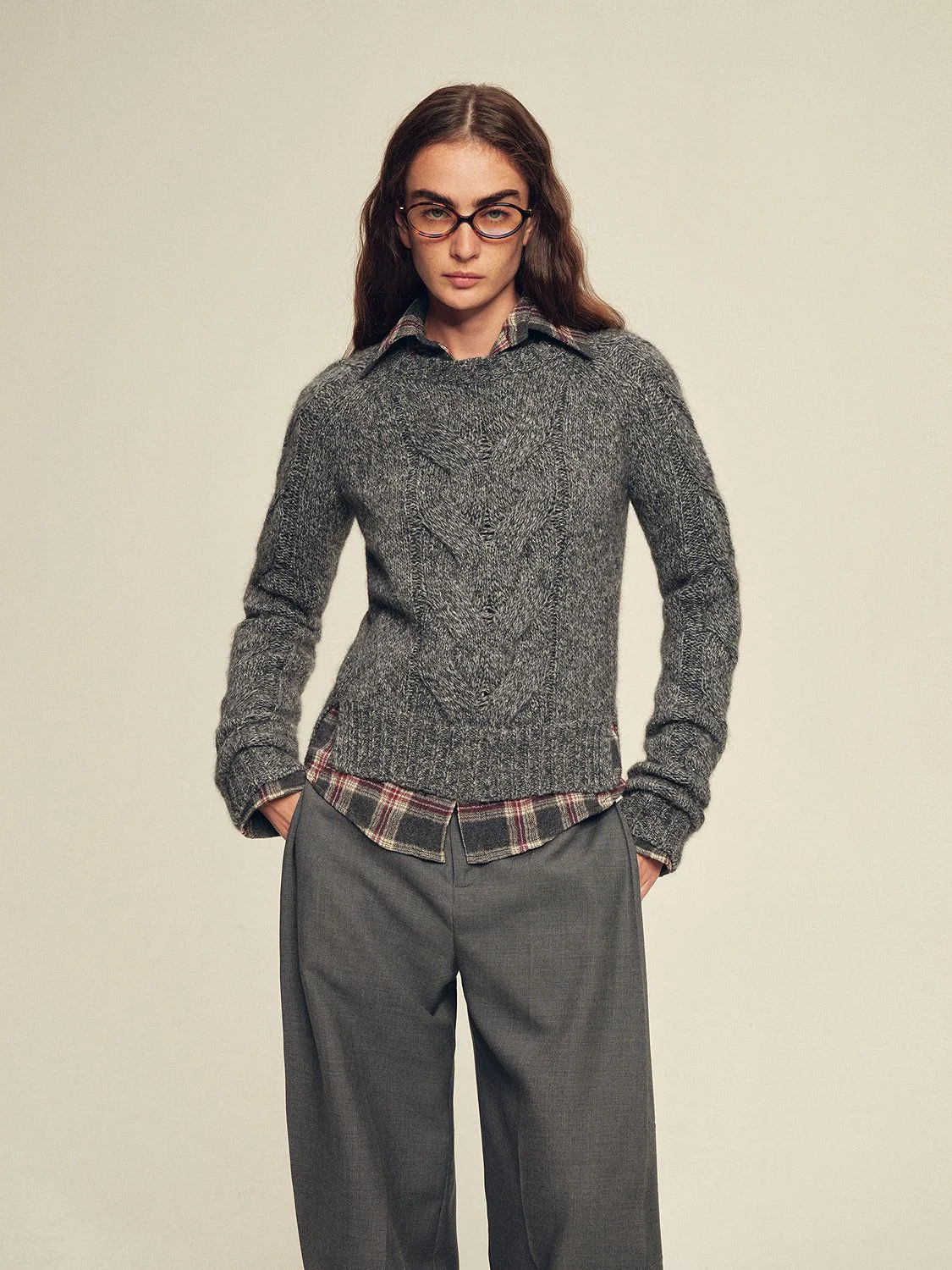 Metallic Cable Sweater - Image 4