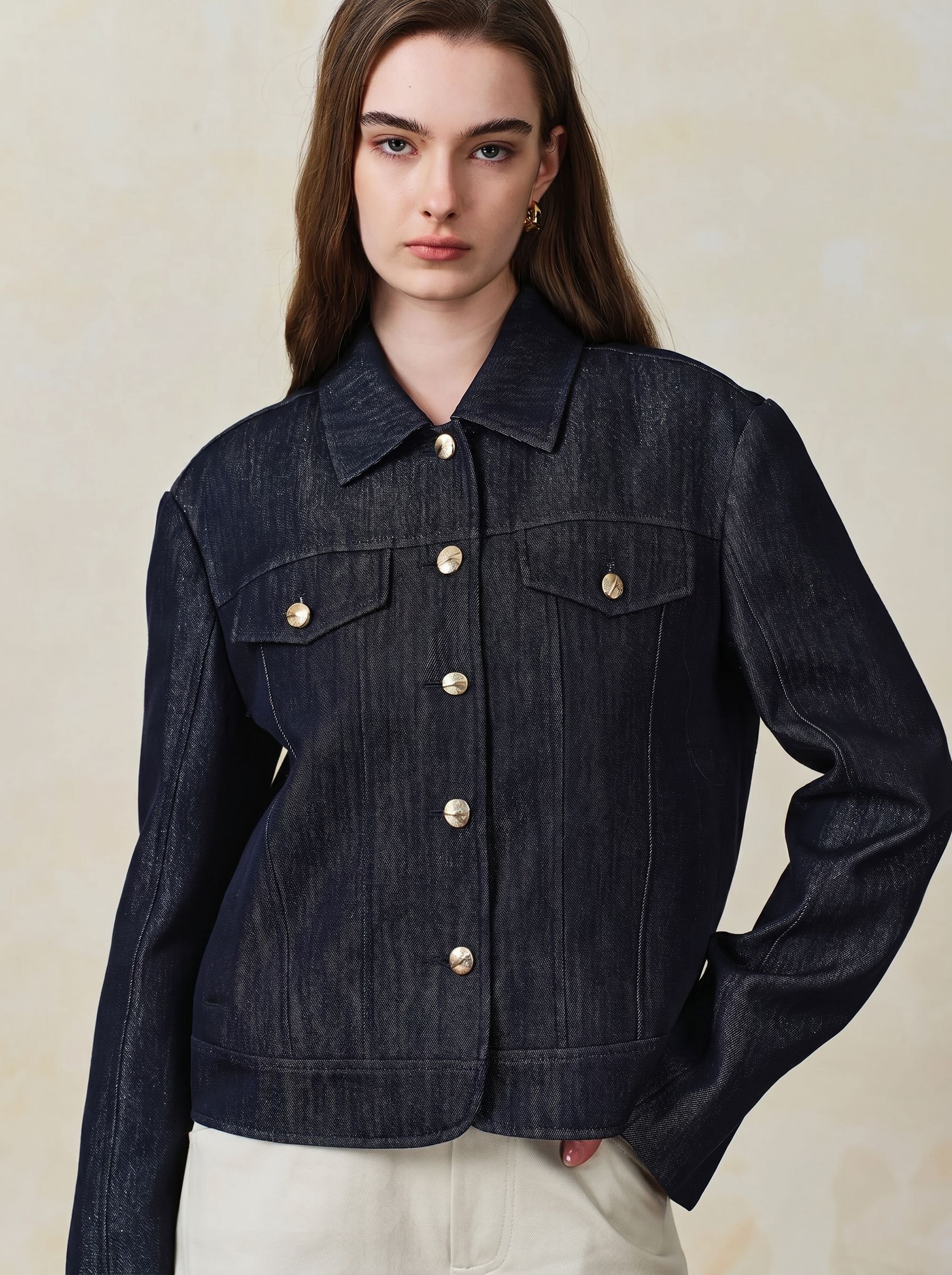 Metallic Denim Jacket