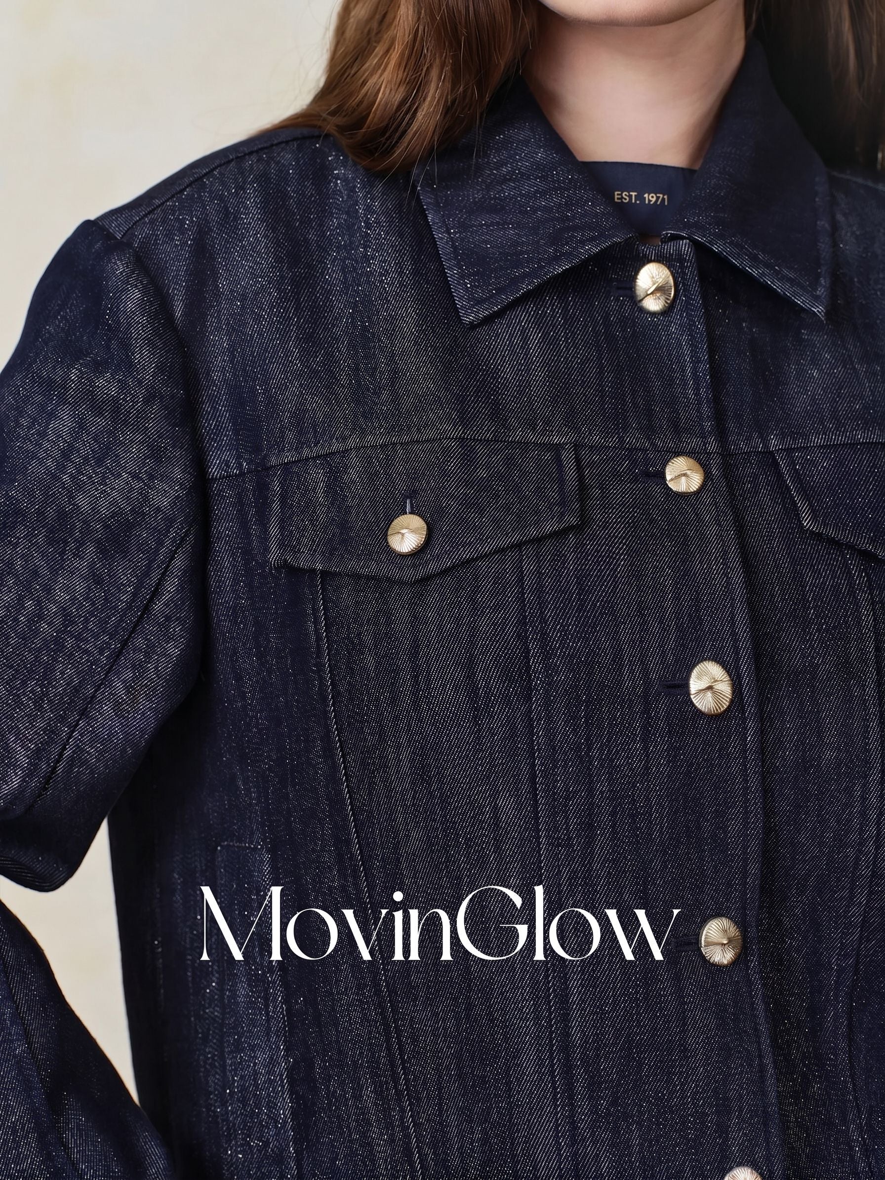 Metallic Denim Jacket - Image 4