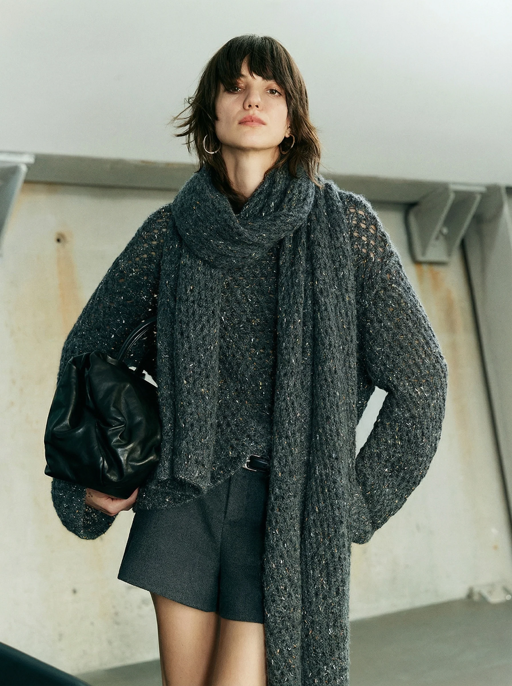 Metallic Fleck Knit Sweater - Image 4