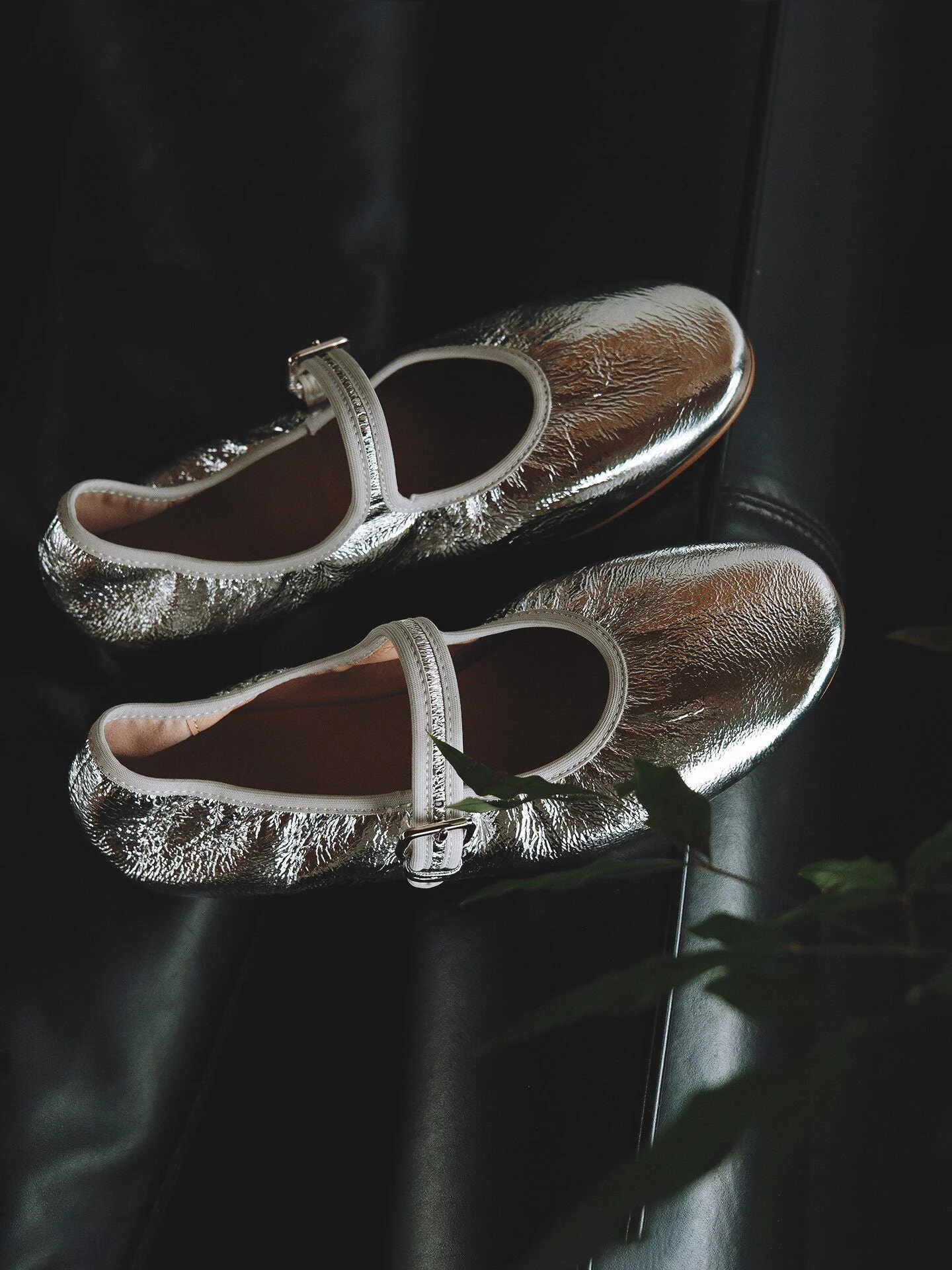 Metallic Mary Jane Flats - Image 5