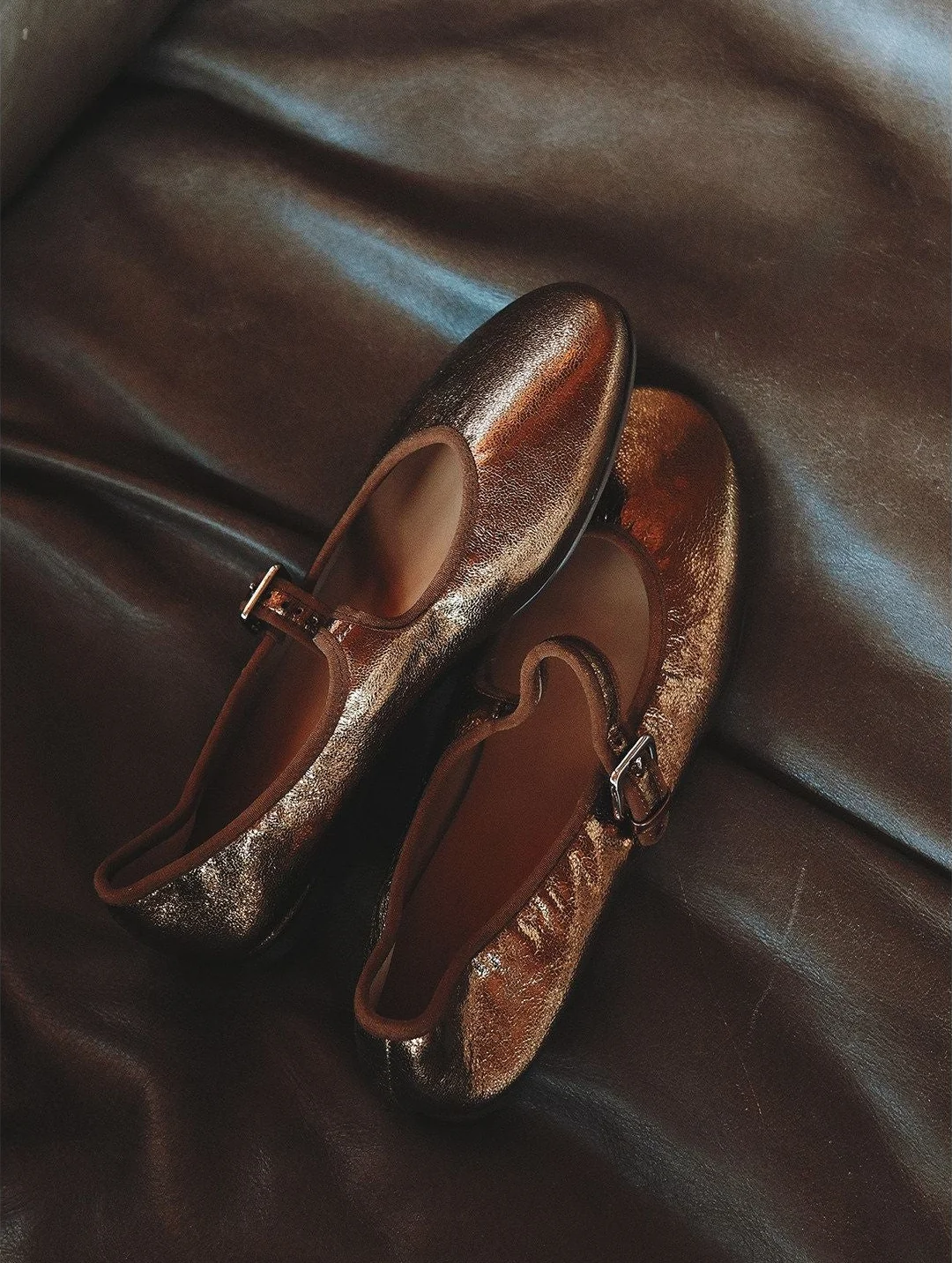 Metallic Mary Jane Flats - Image 7