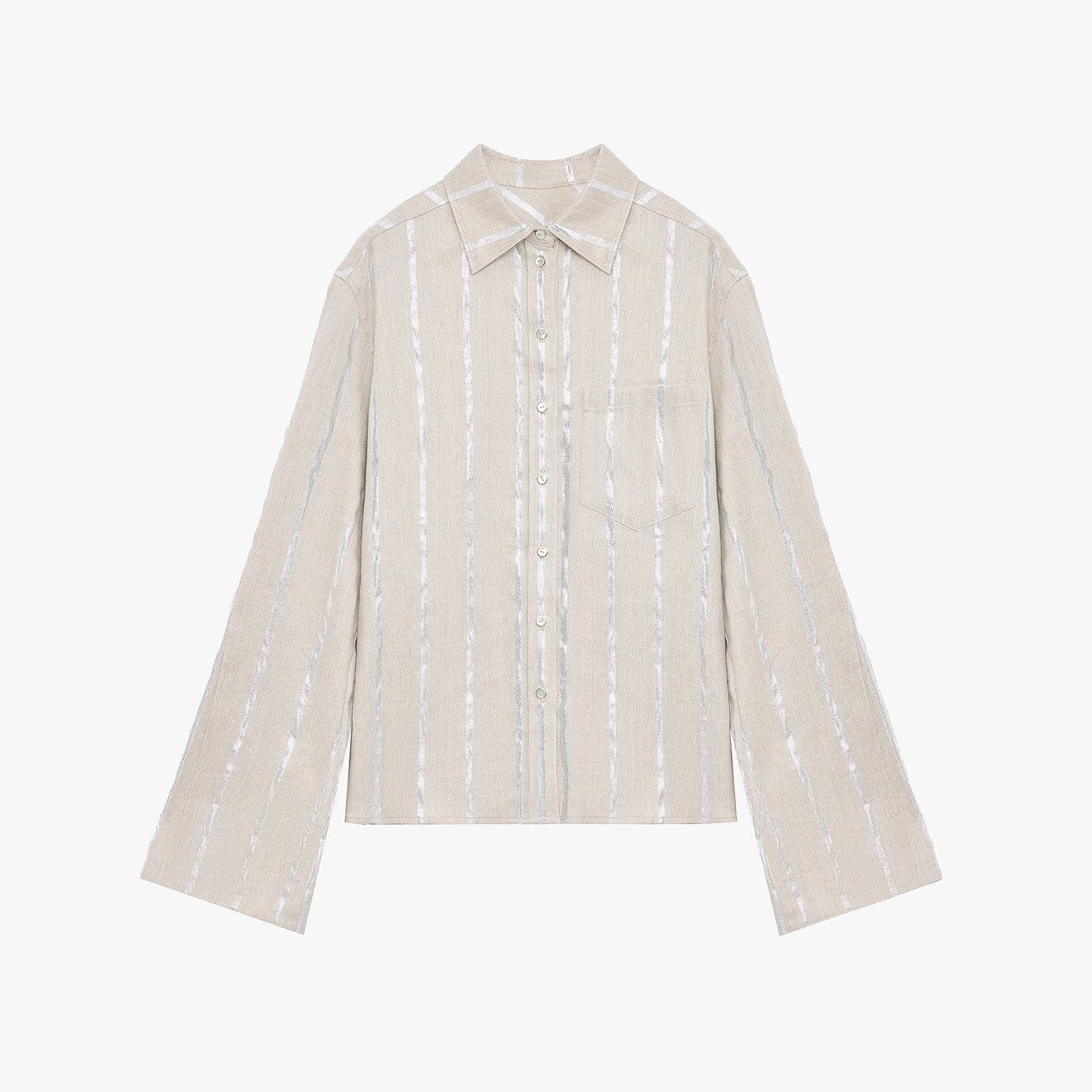 Metallic Stripe Shirt - Image 6