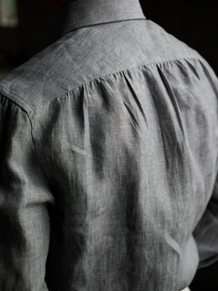 Meteoric Grey Linen Shirt - Image 4