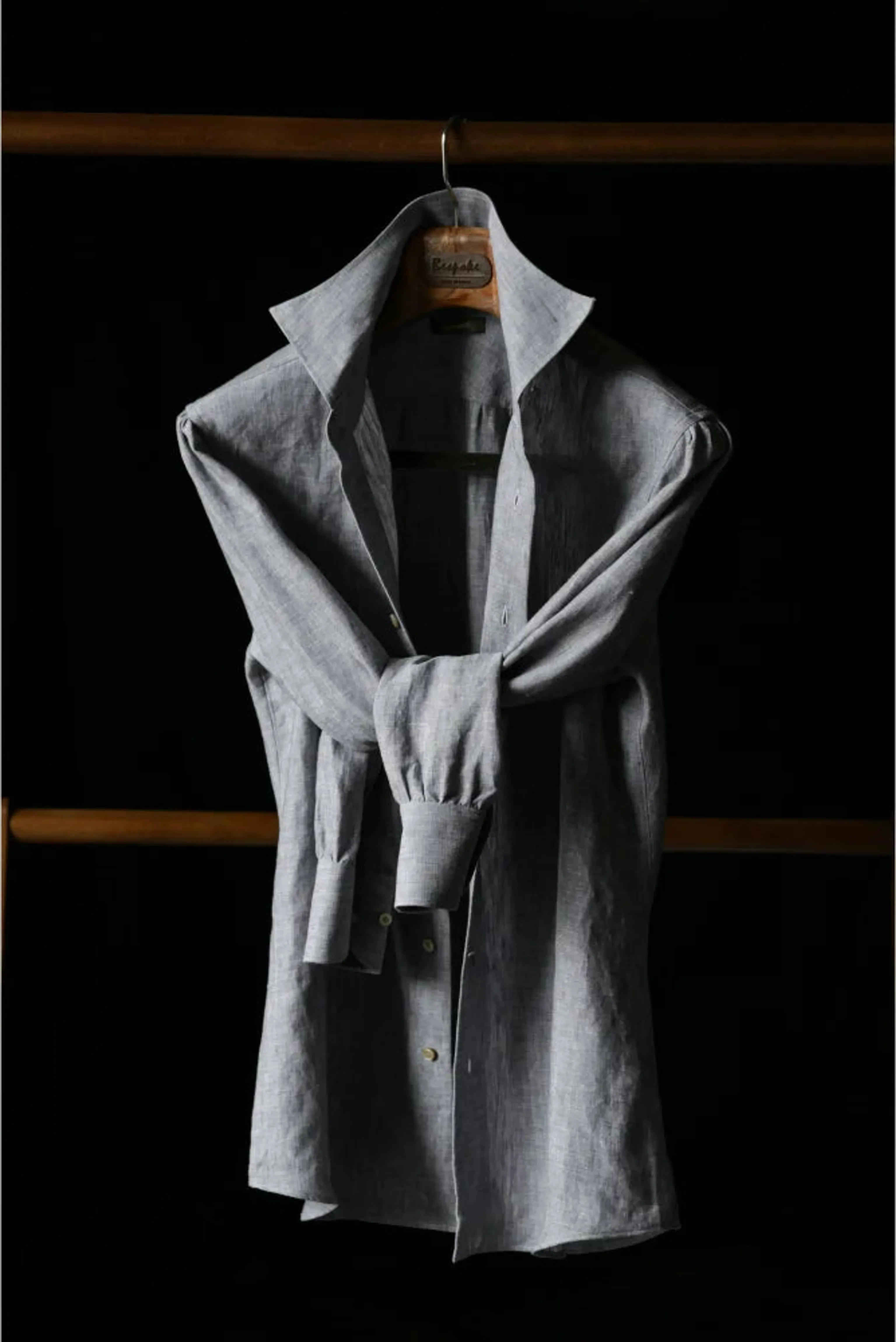 Meteoric Grey Linen Shirt - Image 5