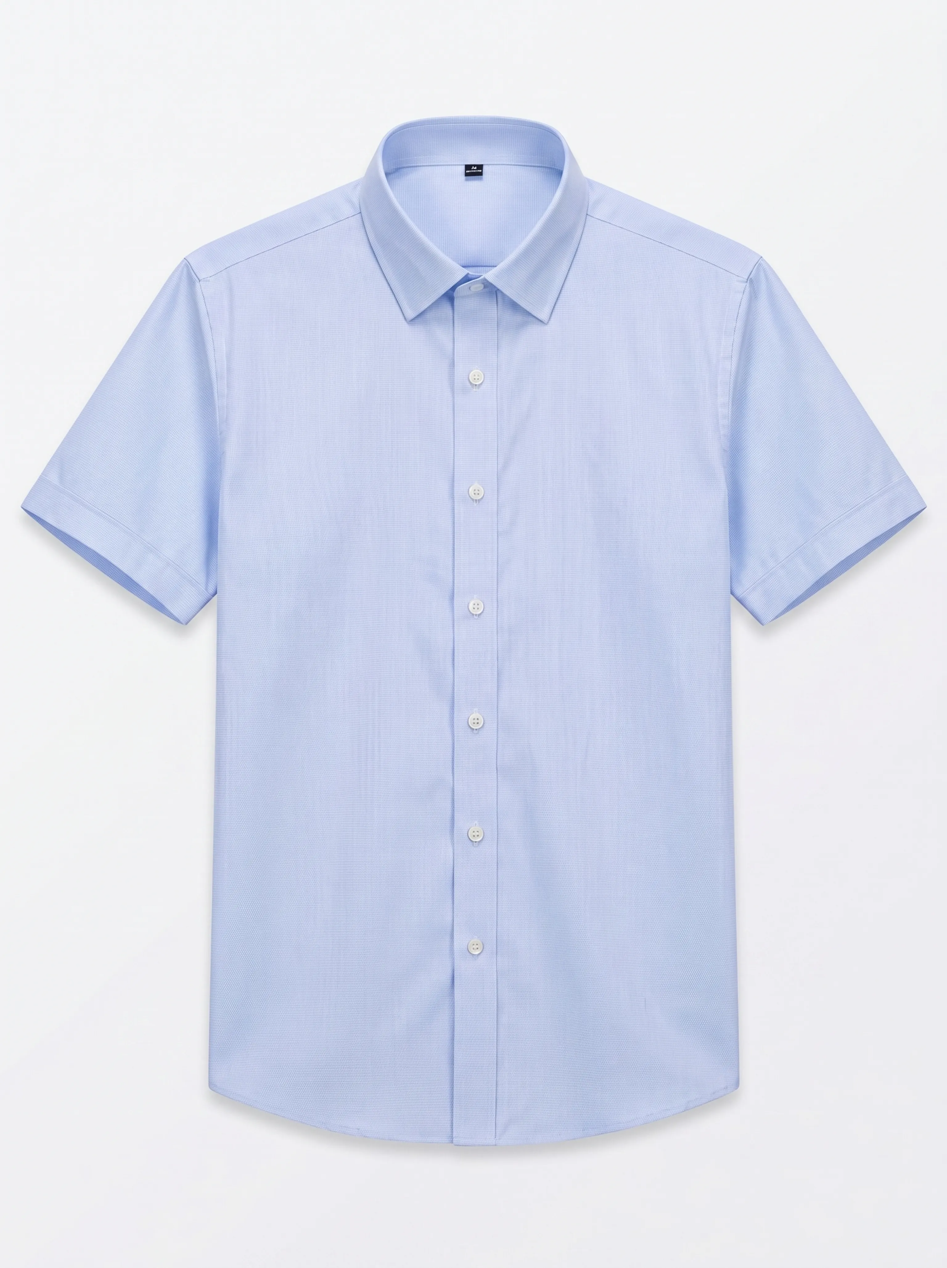 Micro-Check Short-Sleeve Shirt - Image 5