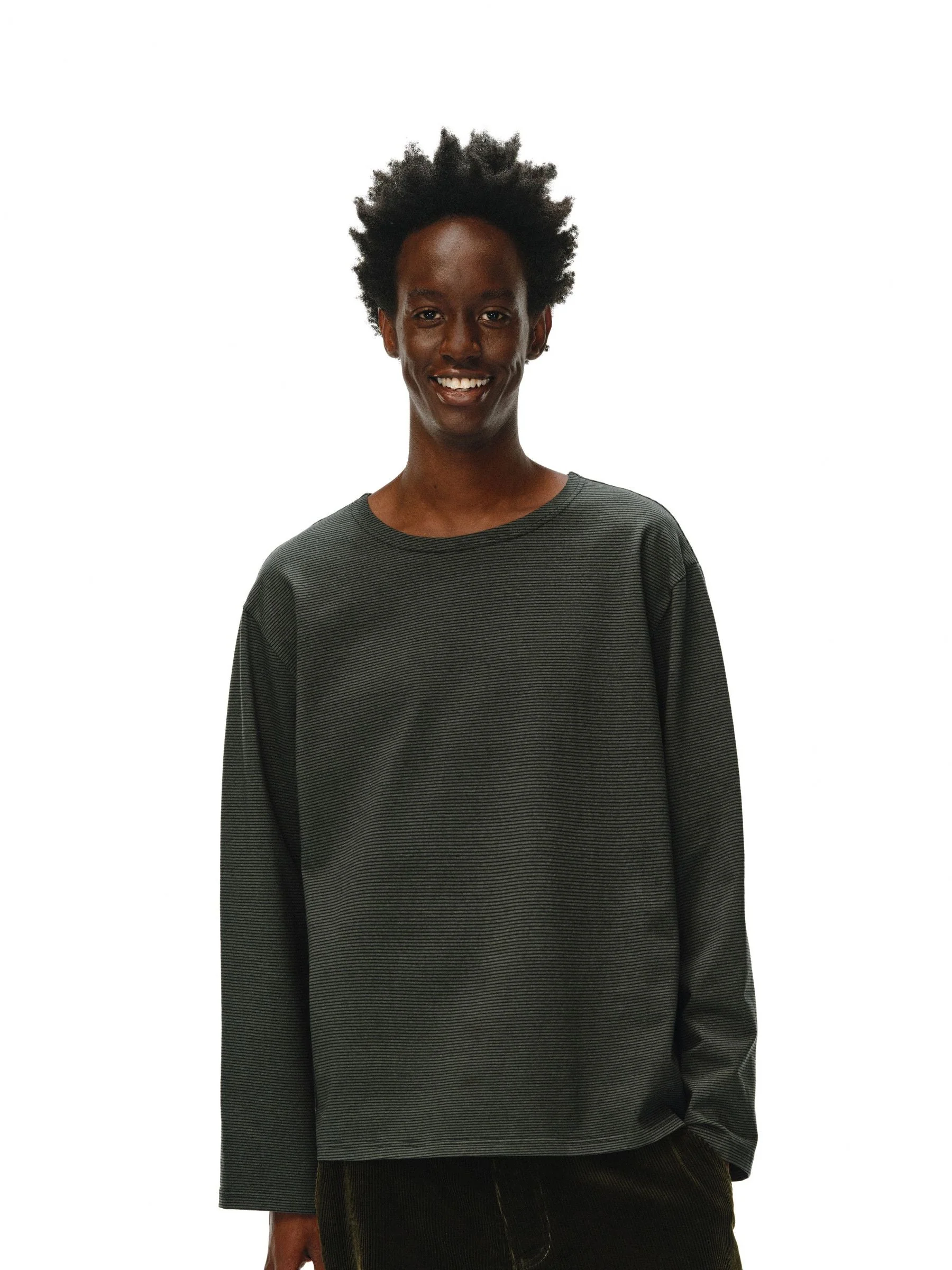 Micro-Stripe Longsleeve Tee - Image 2