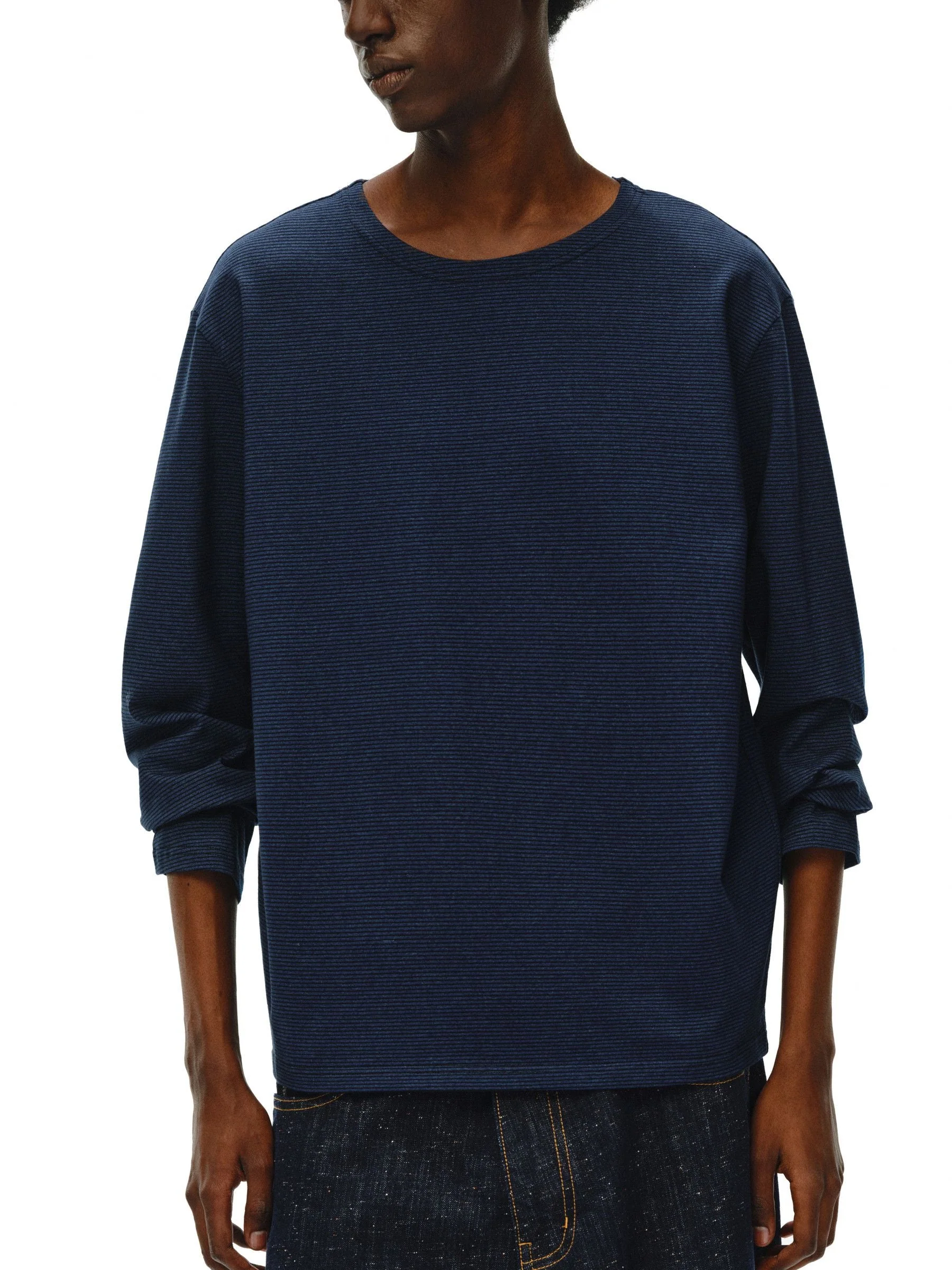 Micro-Stripe Longsleeve Tee - Image 3