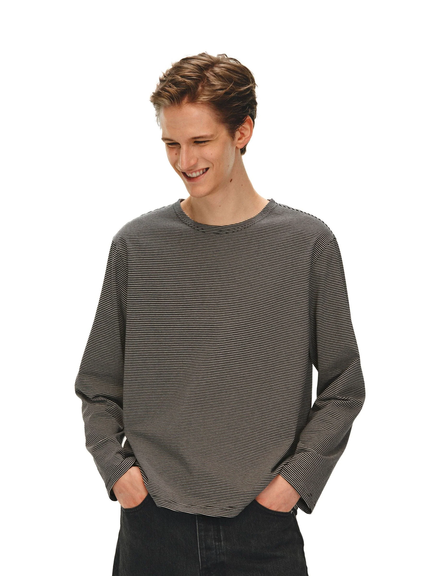 Micro-Stripe Longsleeve Tee - Image 4