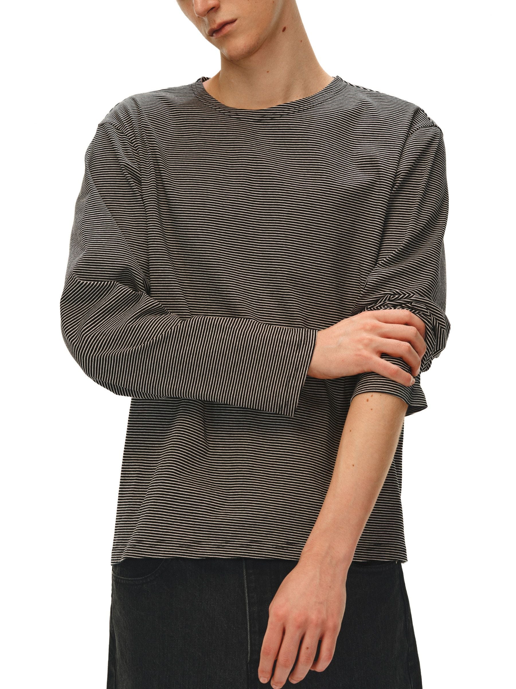 Micro-Stripe Longsleeve Tee - Image 5