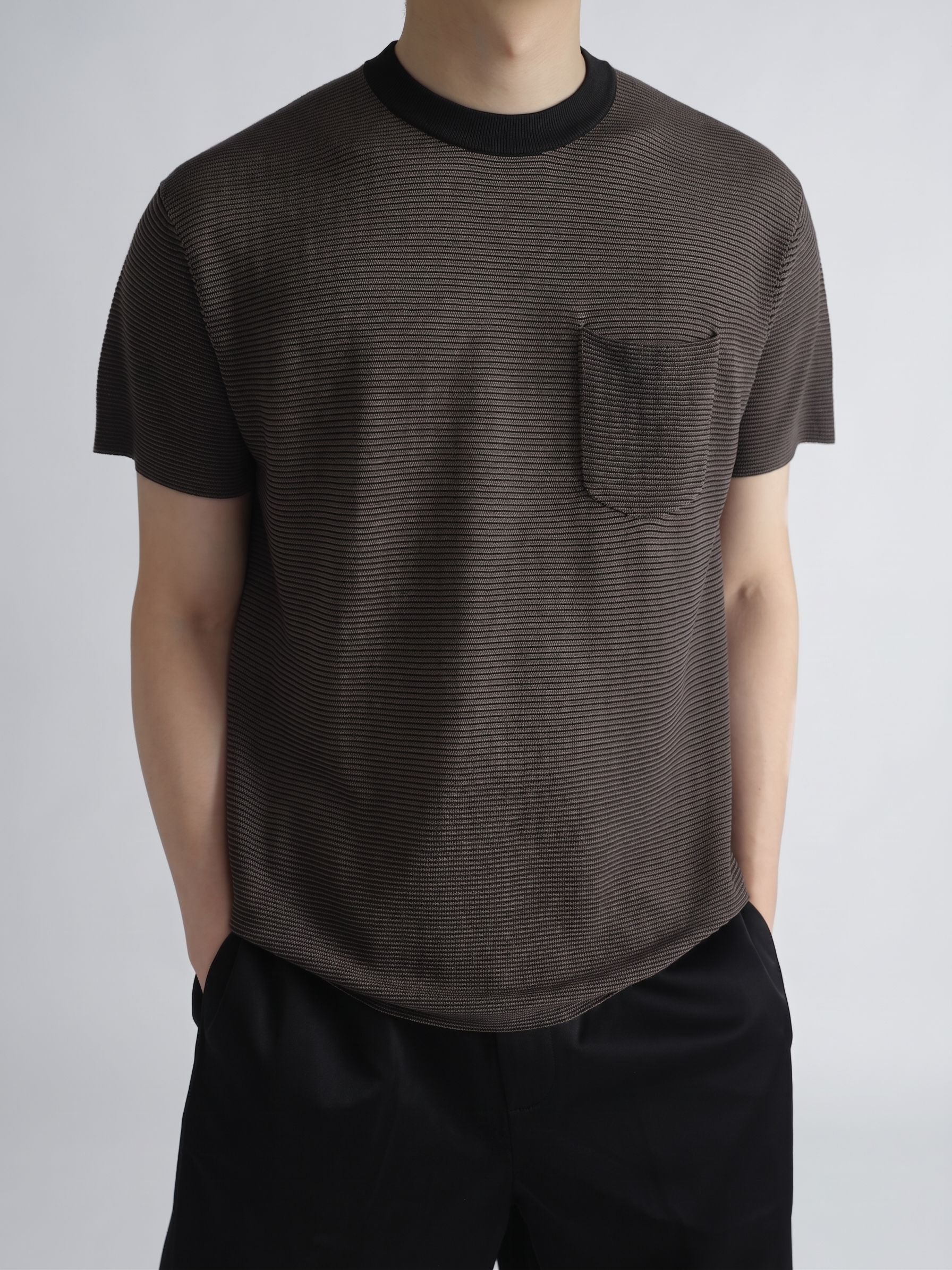 Micro-Stripe Pocket Tee