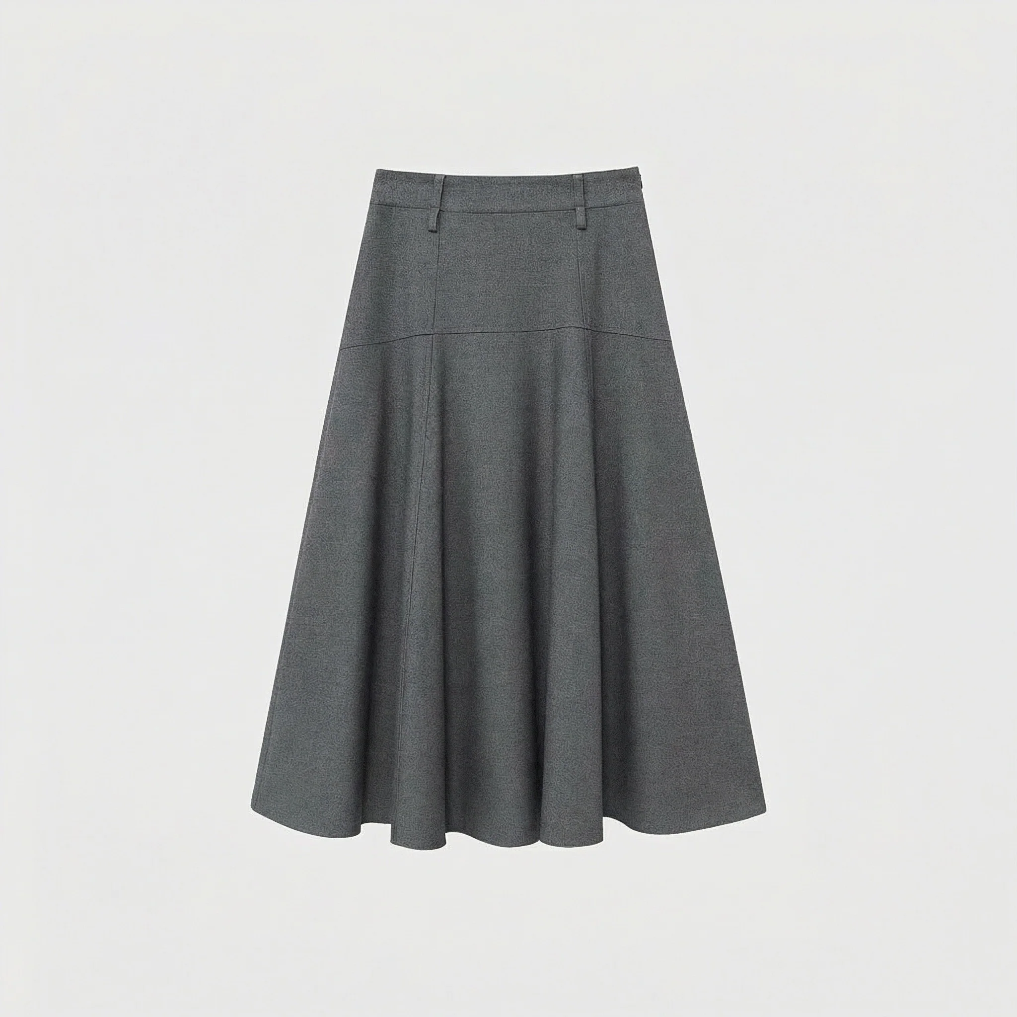 Mid-High Waist A-Line Skirt - Image 5