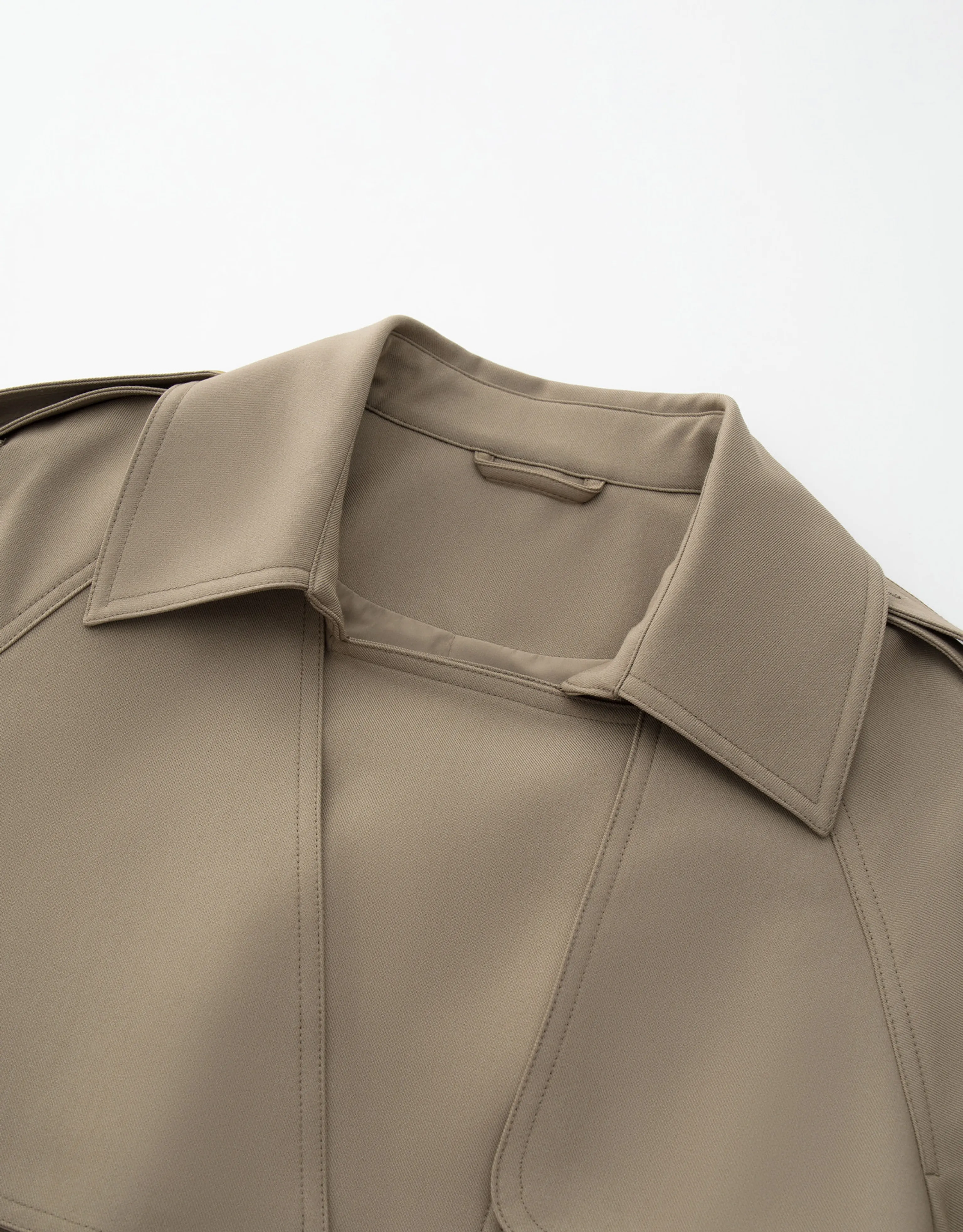 Mid-Length Double-Breasted Belted Trench Coat - Image 7