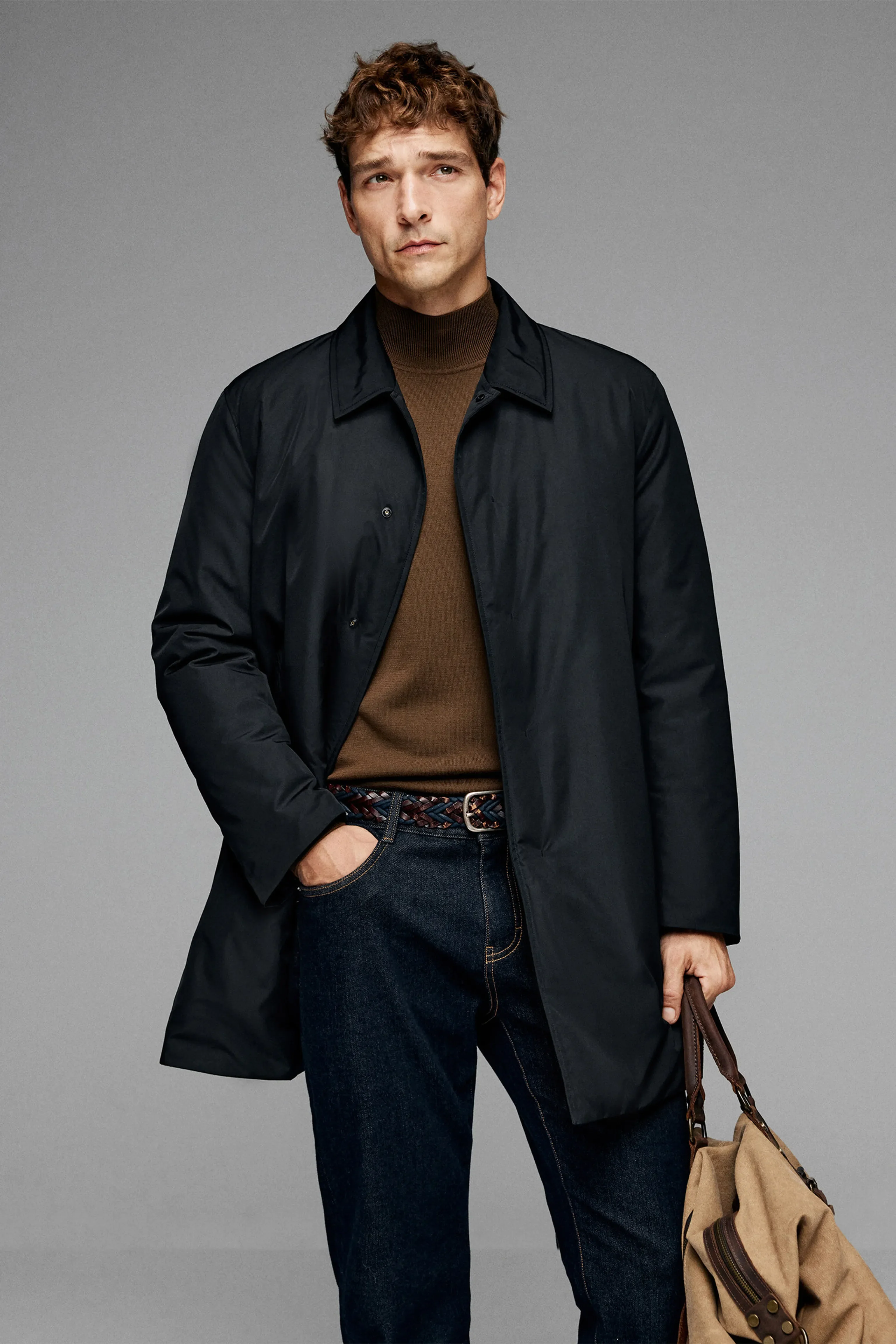 Mid-Length Goose Down Coat