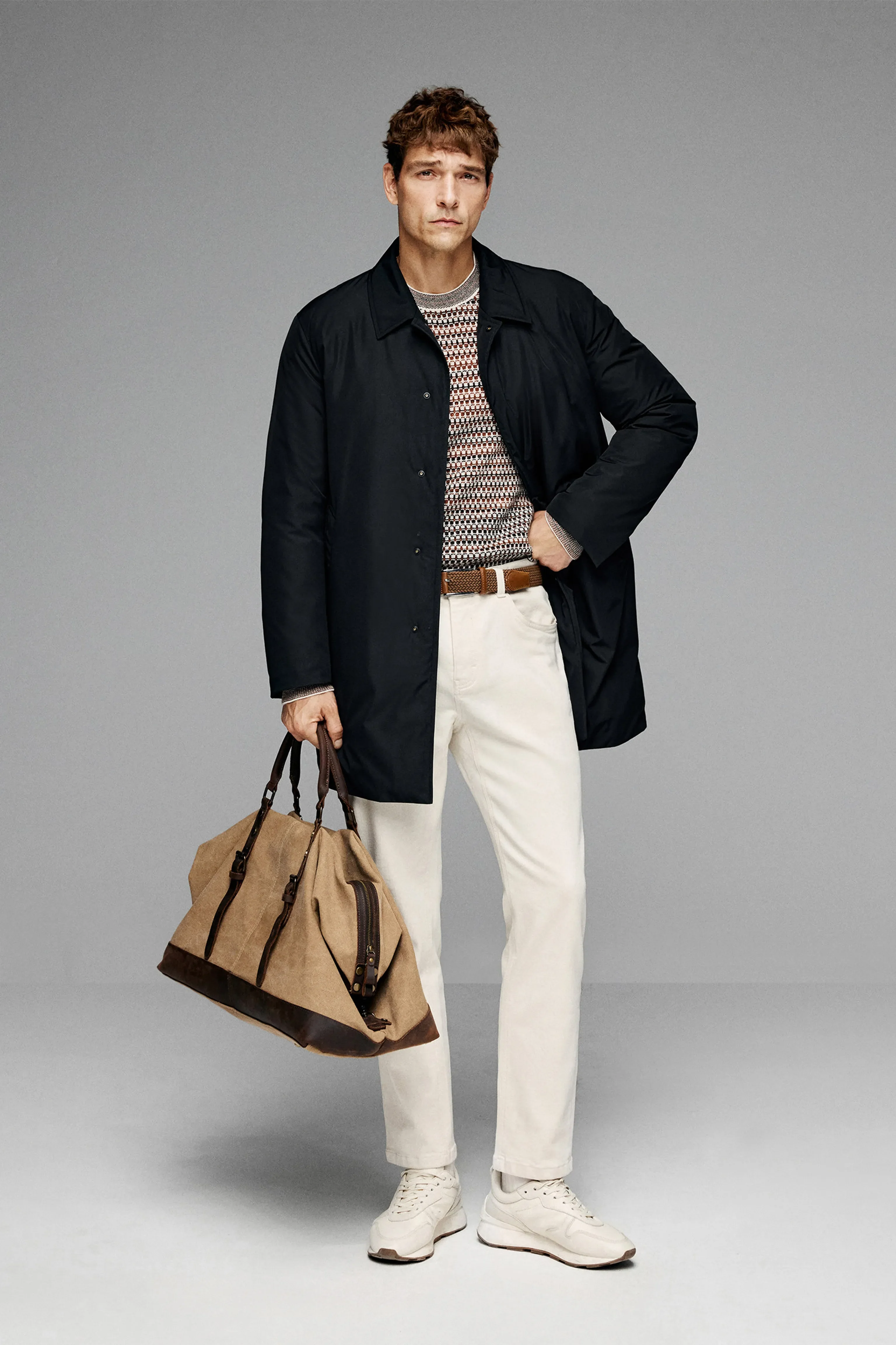 Mid-Length Goose Down Coat - Image 2