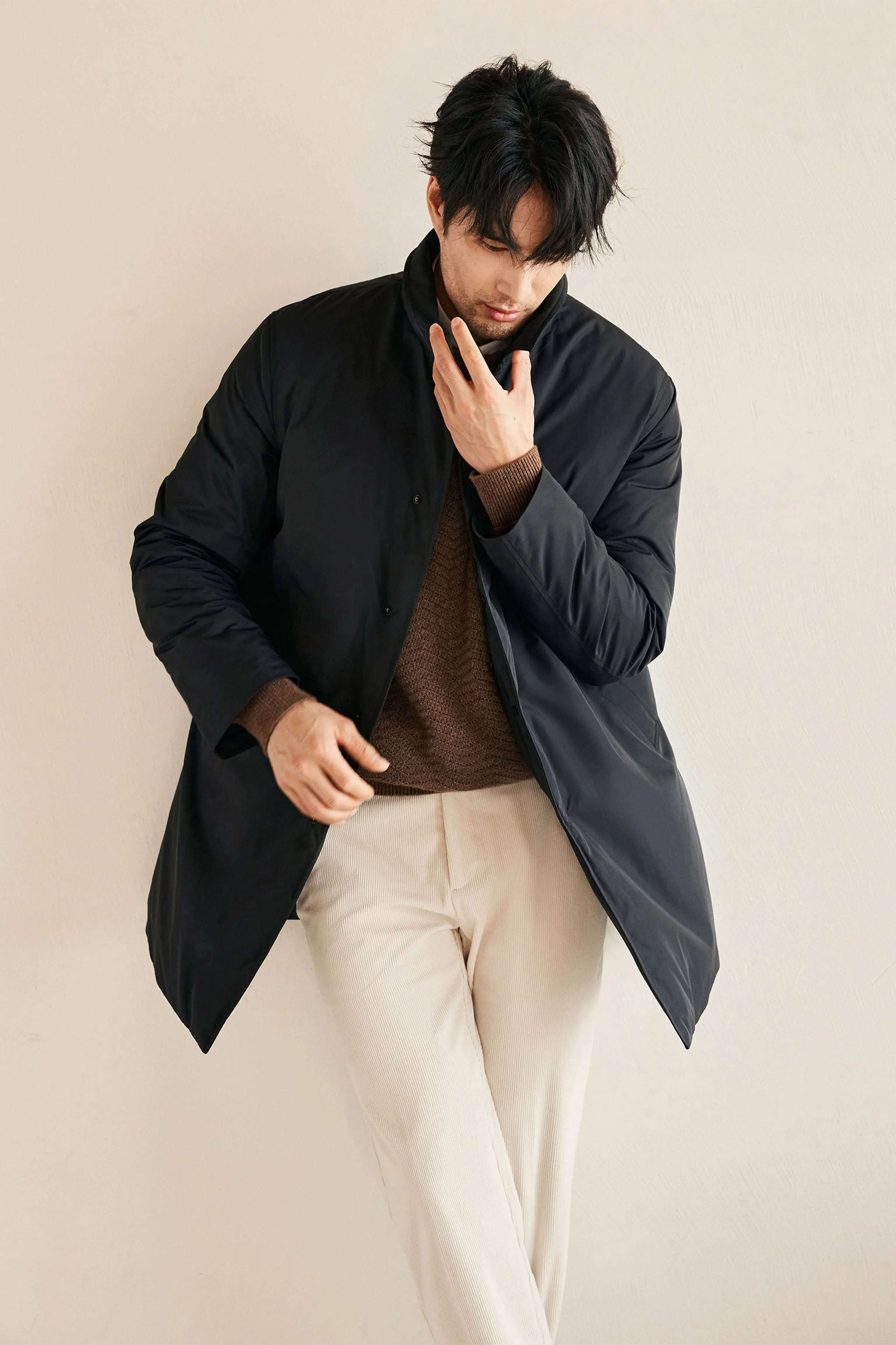 Mid-Length Goose Down Coat - Image 4