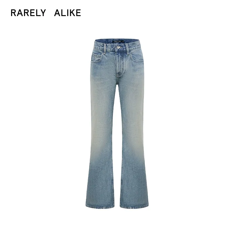 Mid-Rise Flared Denim Trousers - Image 7