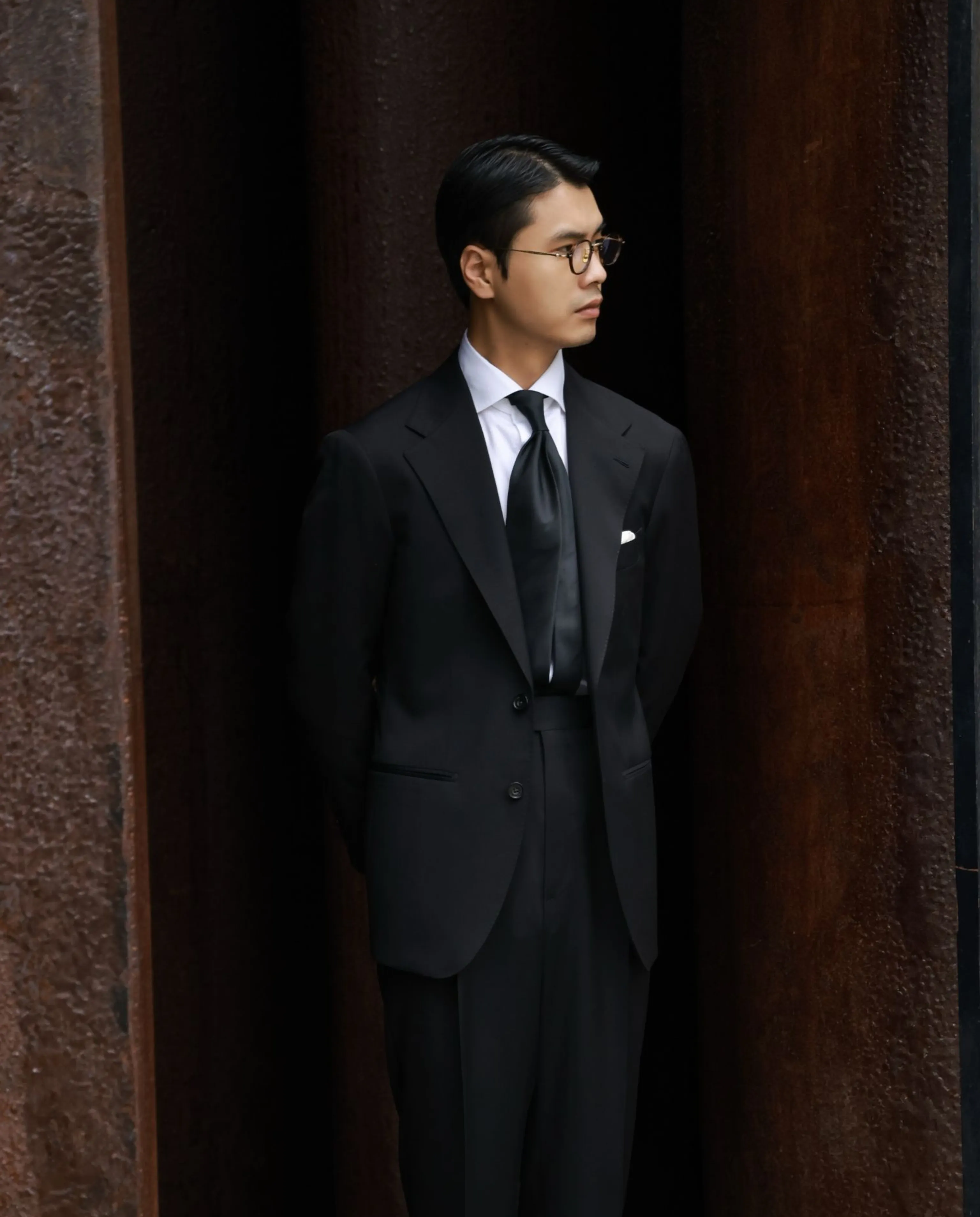 Midnight Black Two-Button Blazer - Image 3