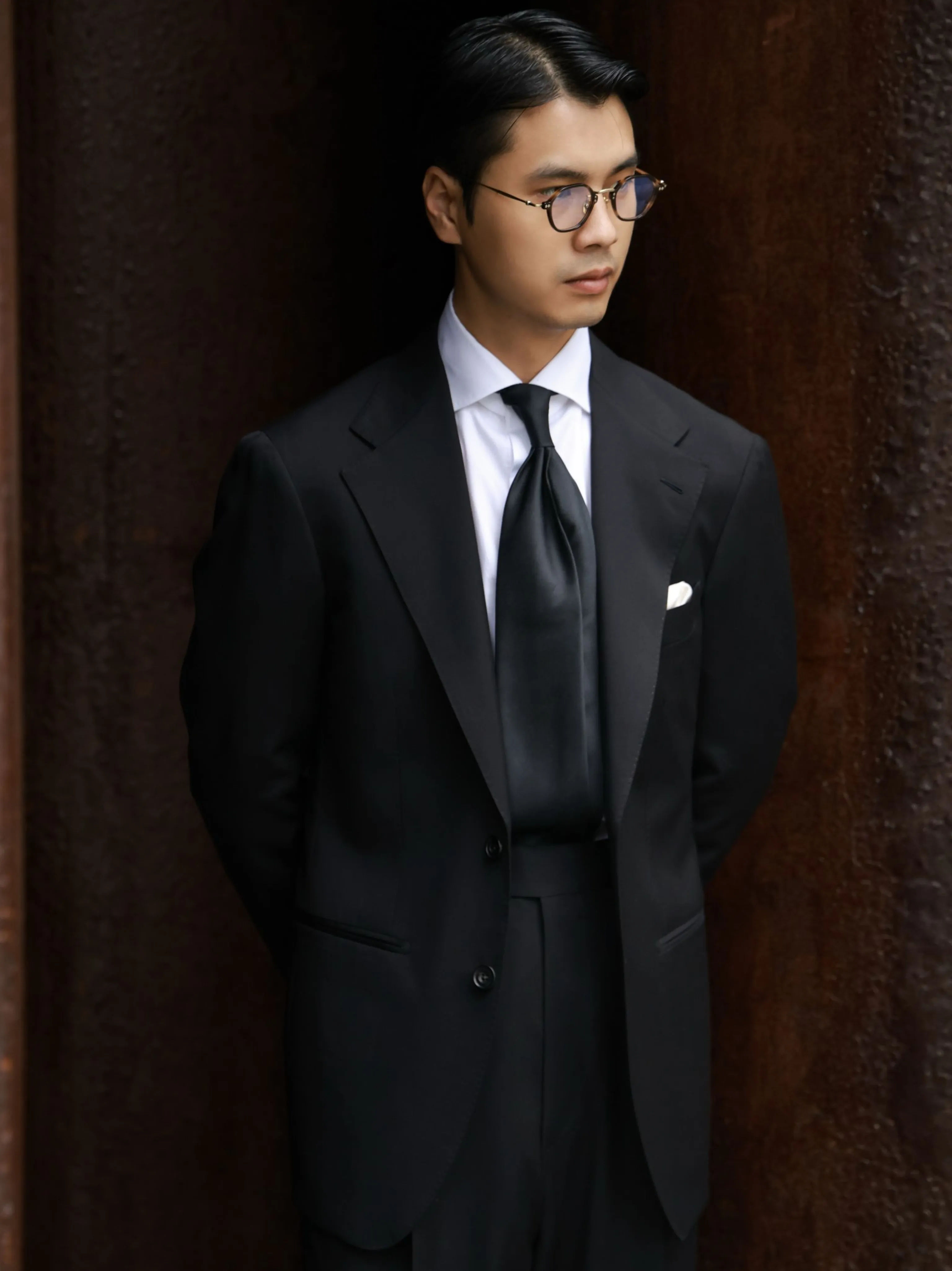 Midnight Black Two-Button Blazer - Image 4