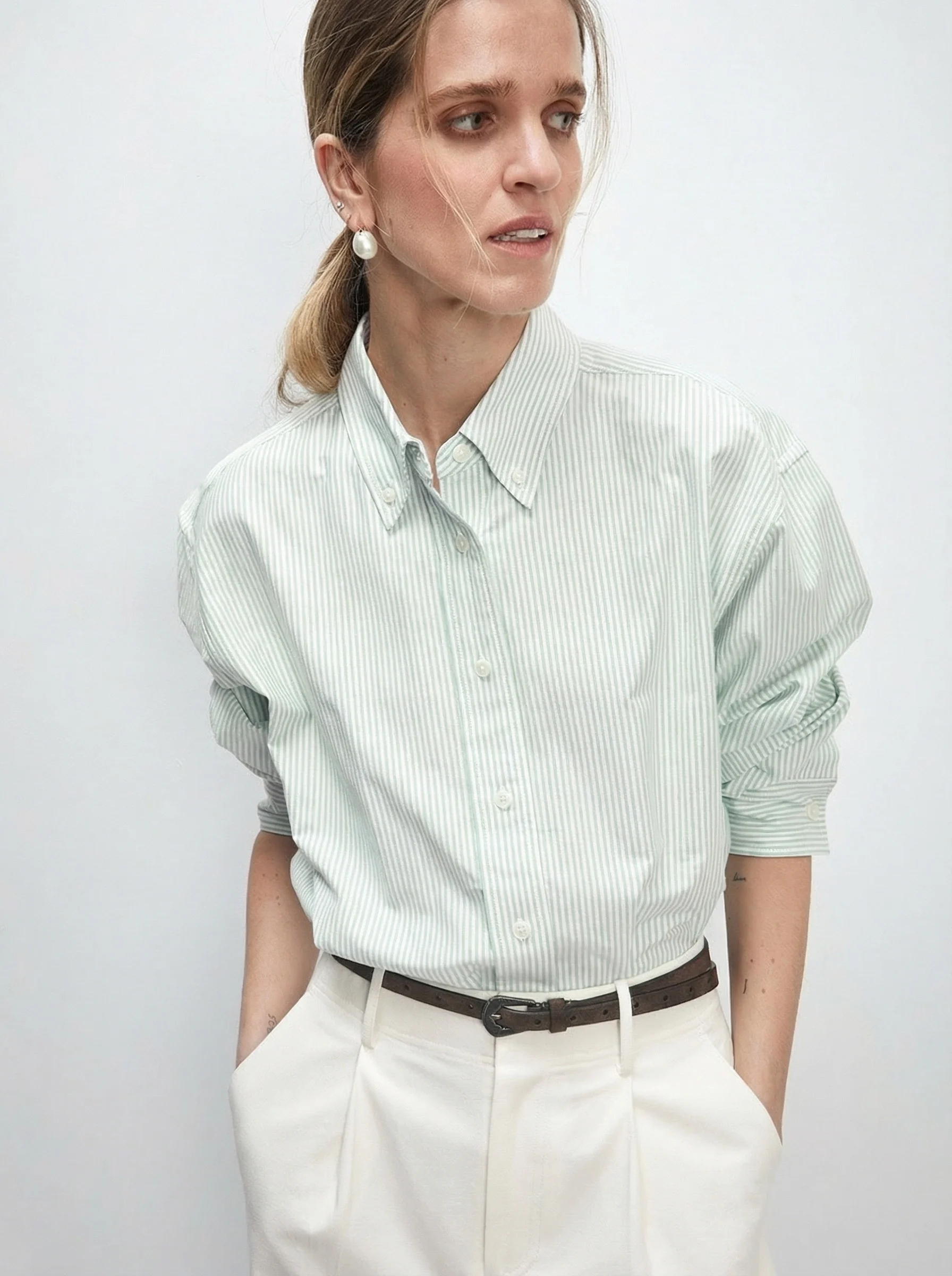 MIKI Oxford Pinstripe Shirt - Image 3