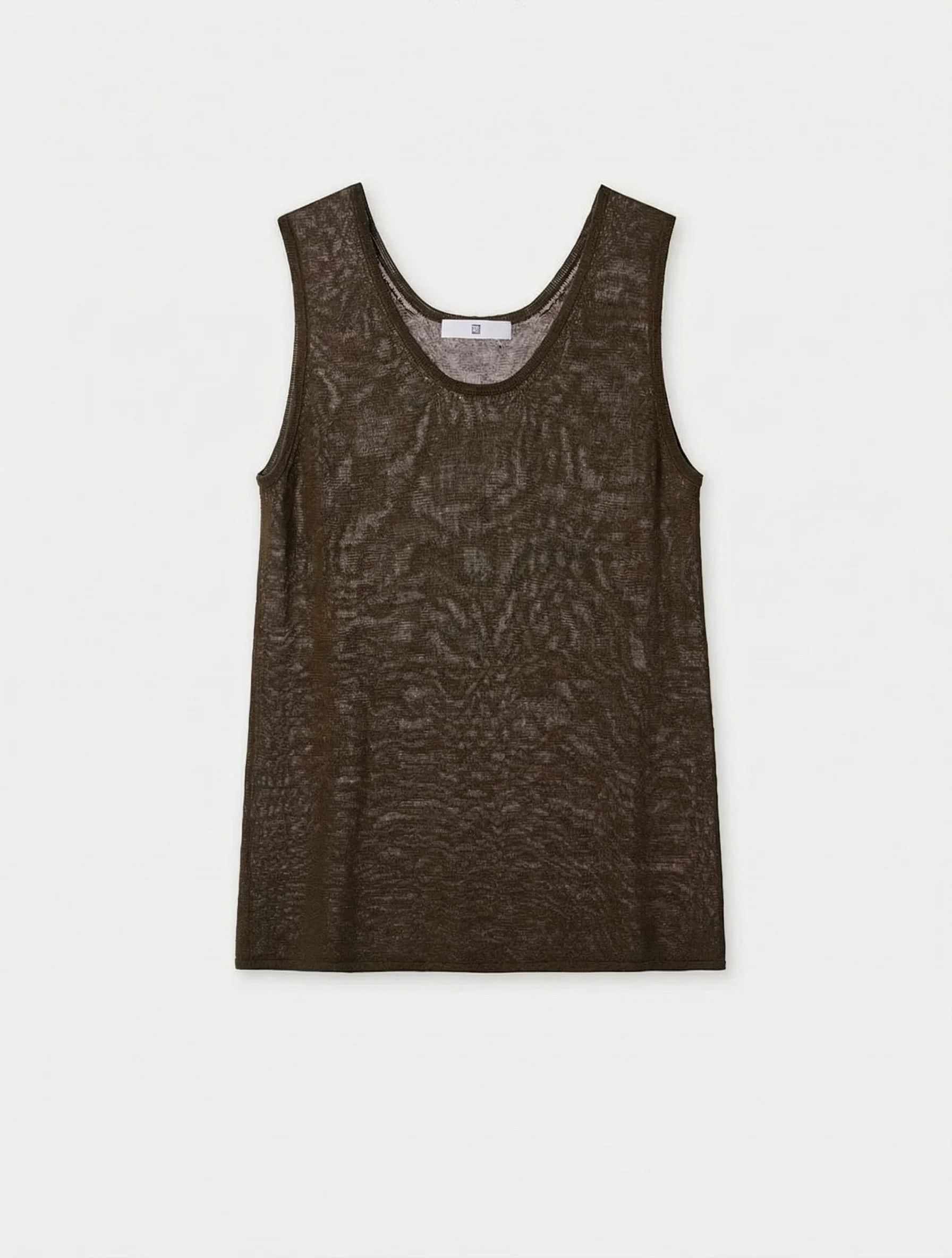 Minimalist Silk Linen Vest Dress - Image 5