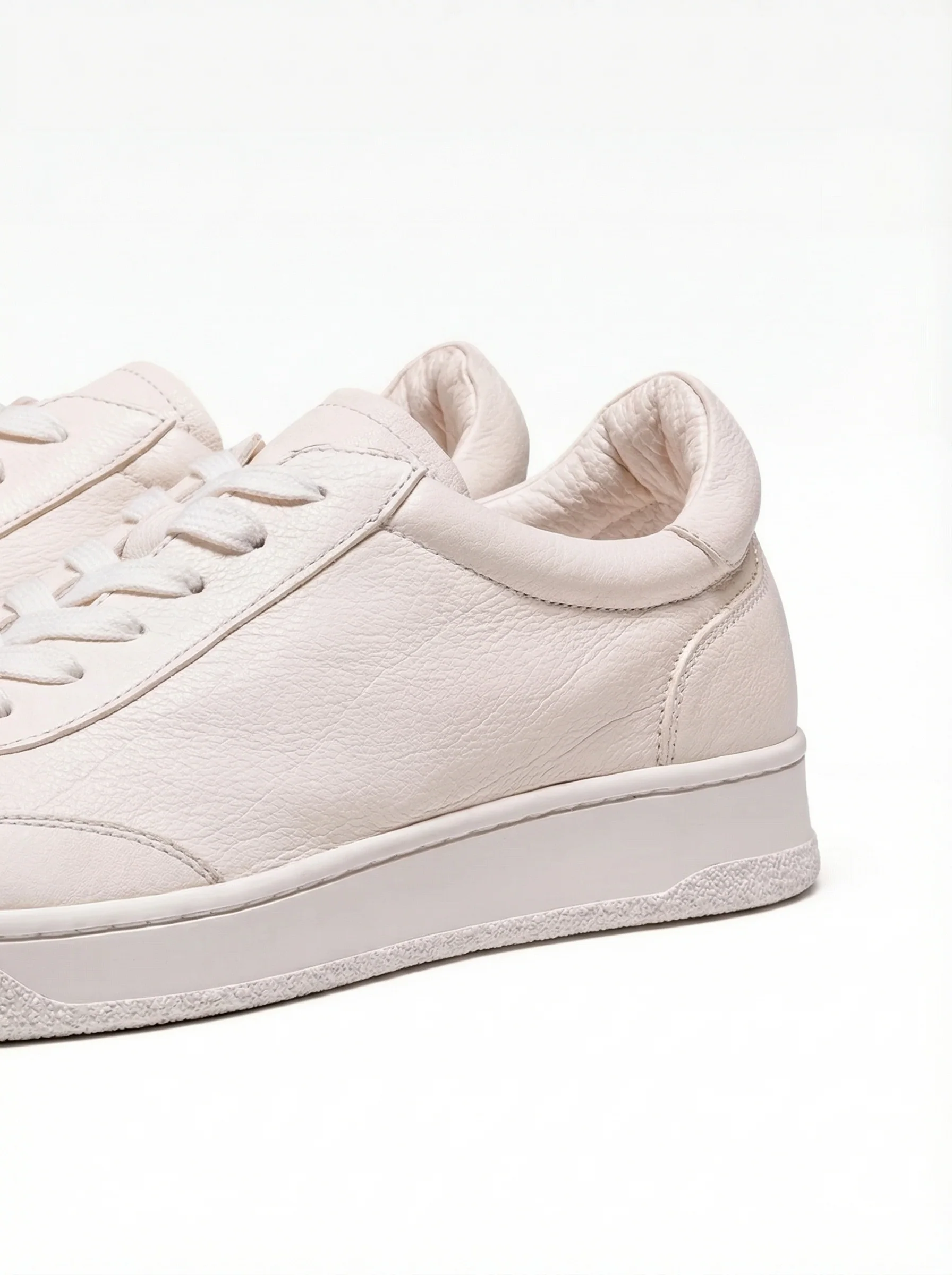 Minimalist White Leather Sneakers