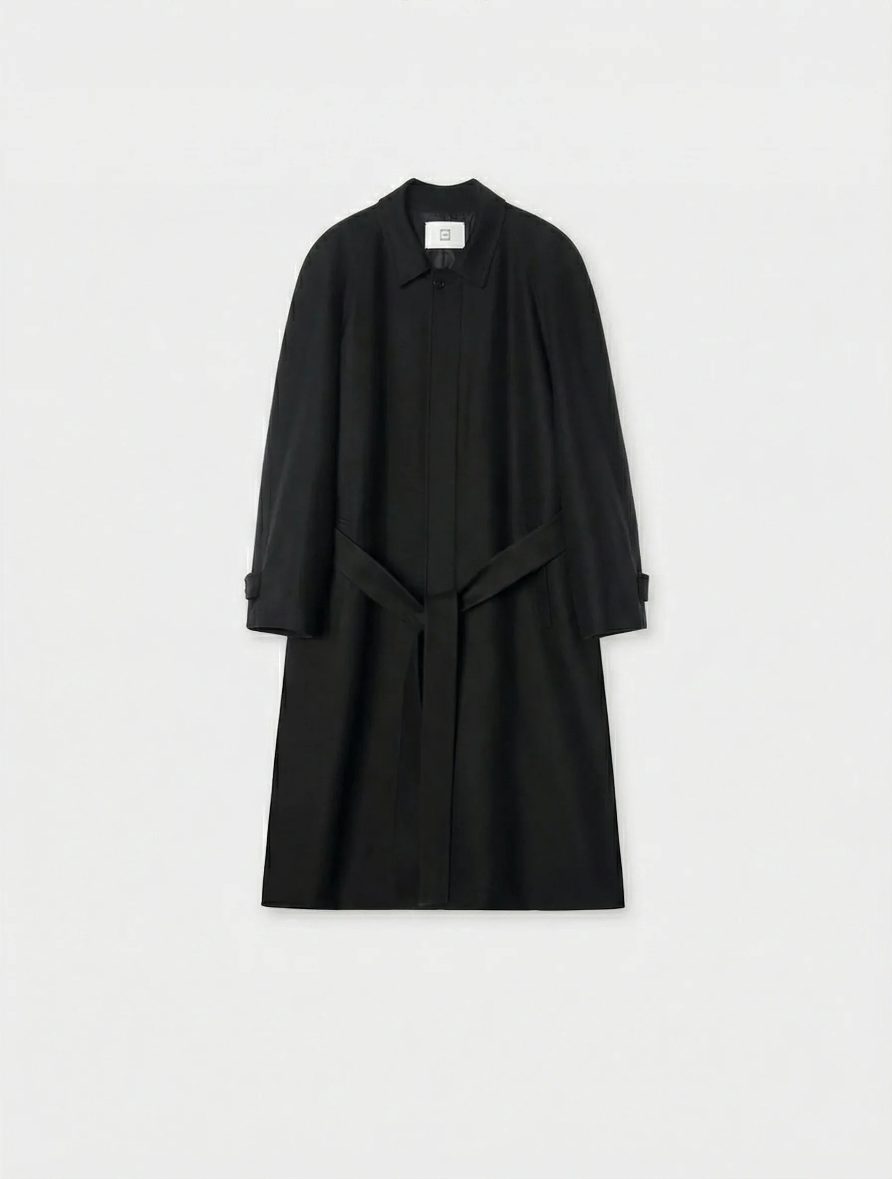 Minimalist Wool Overcoat Ensemble - Image 6