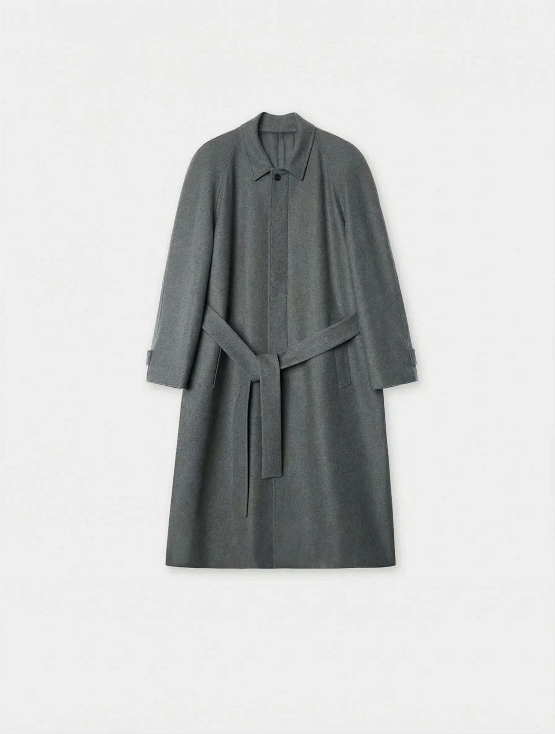 Minimalist Wool Overcoat Ensemble - Image 7