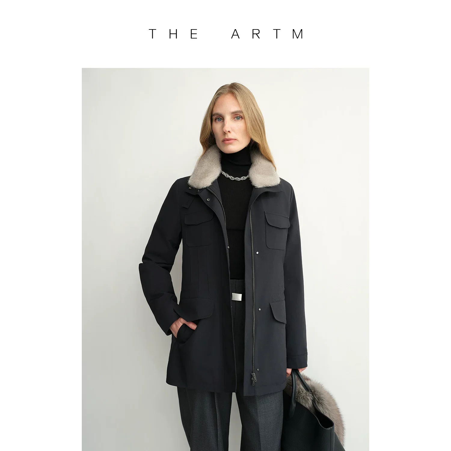 Mink Collar Down Parka - Image 12
