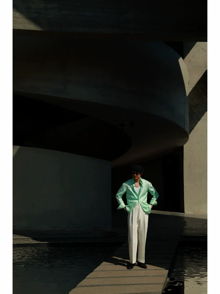 Mist Lemon Cotton Shirt - Image 2