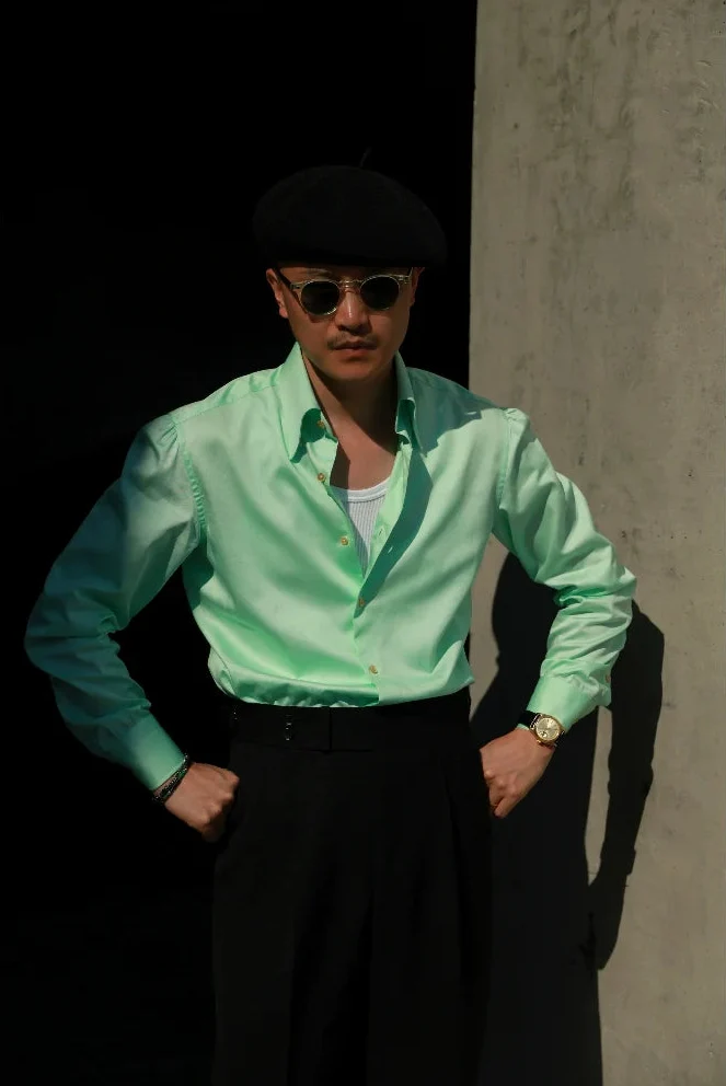 Mist Lemon Cotton Shirt - Image 5