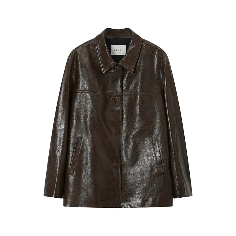 Mixed Lambskin Shirt Jacket - Image 6