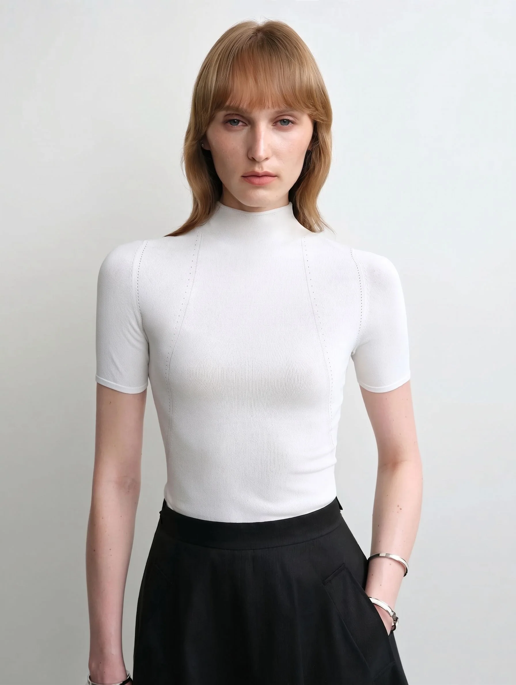Mock Neck Tee - Image 2