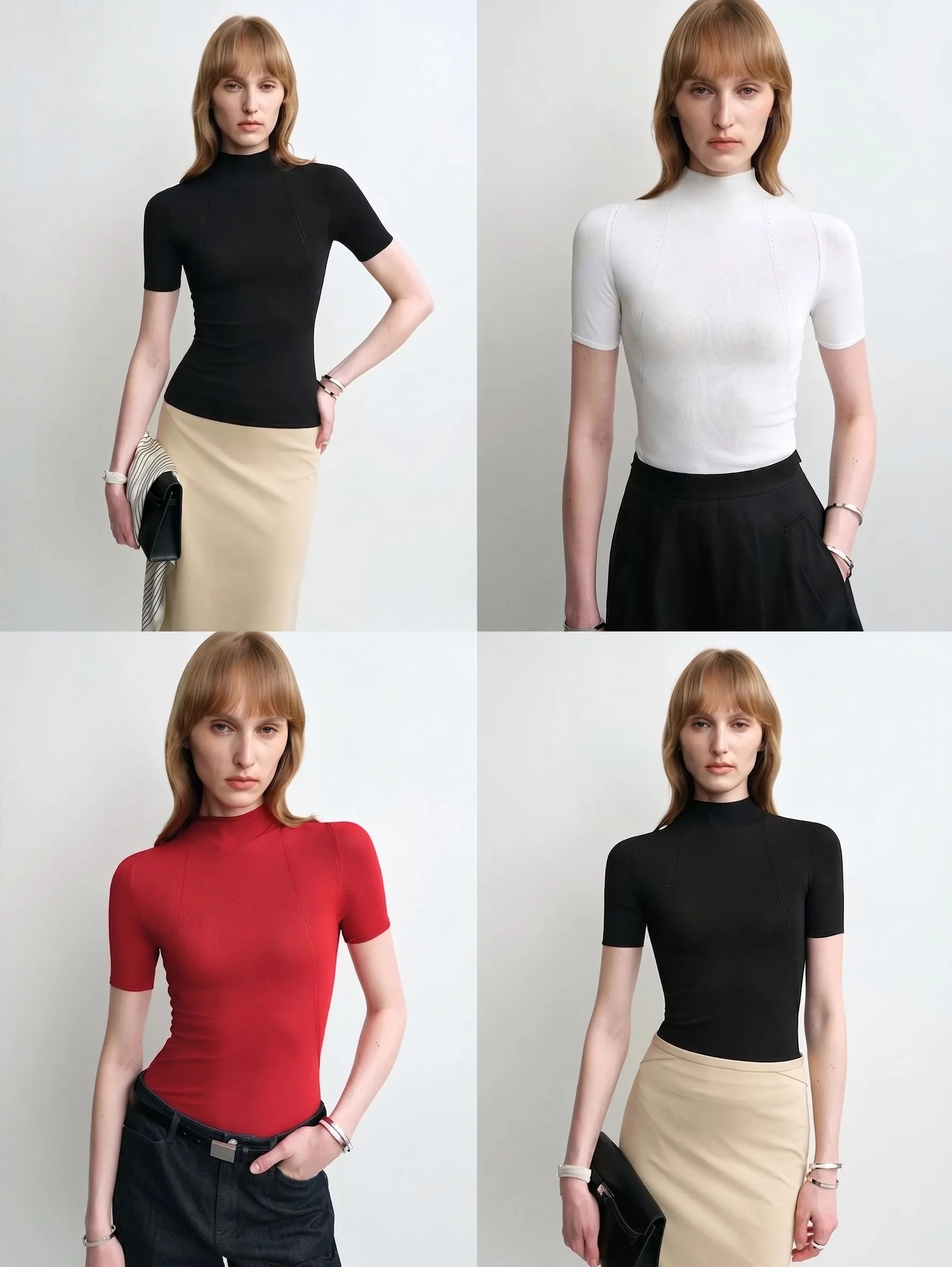 Mock Neck Tee - Image 3