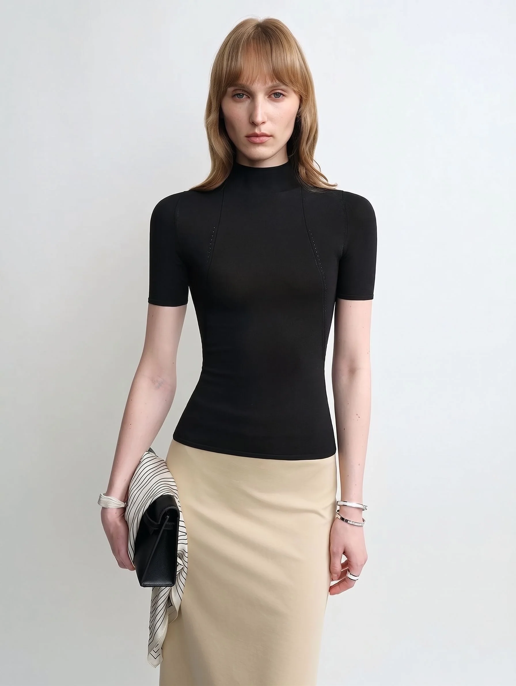 Mock Neck Tee - Image 6