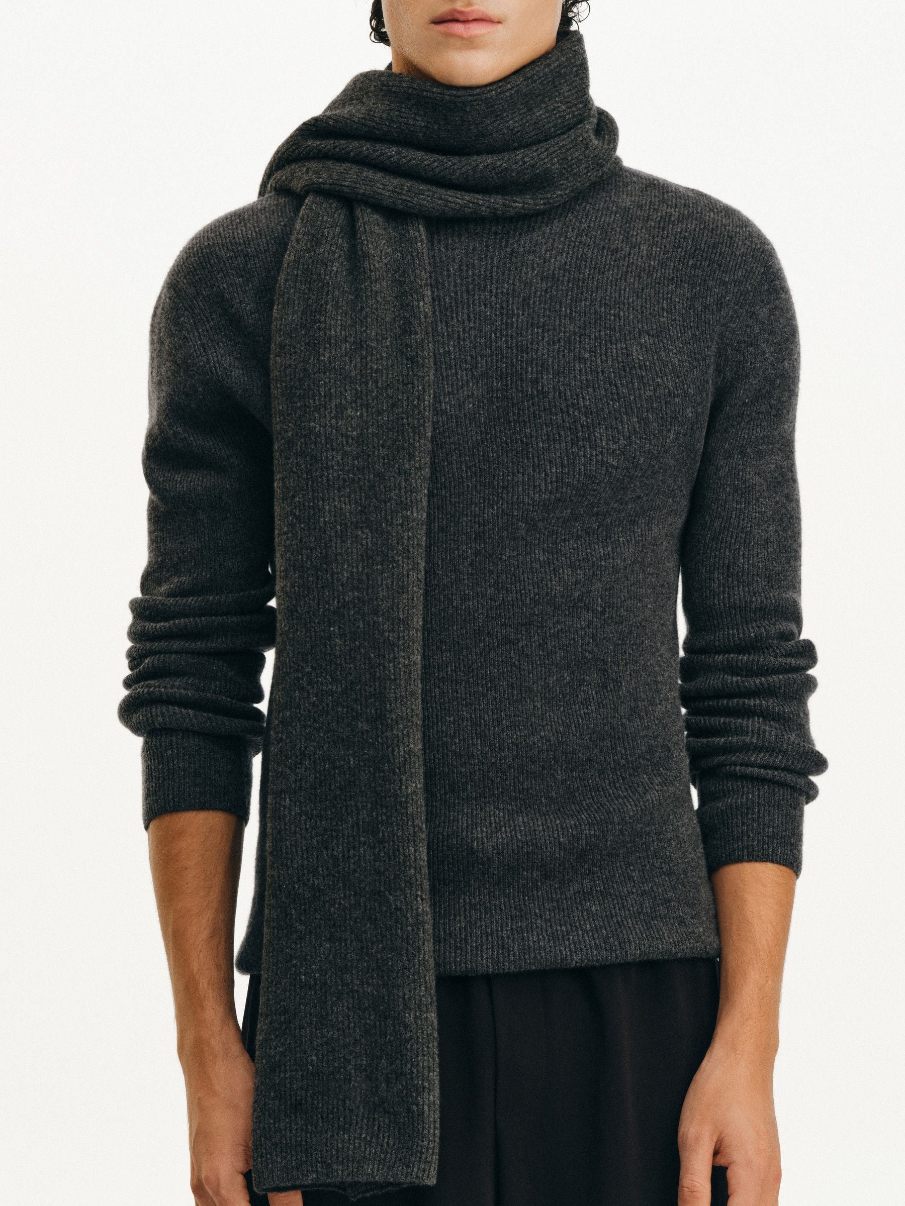 Mock Neck Wool Sweater - Image 4