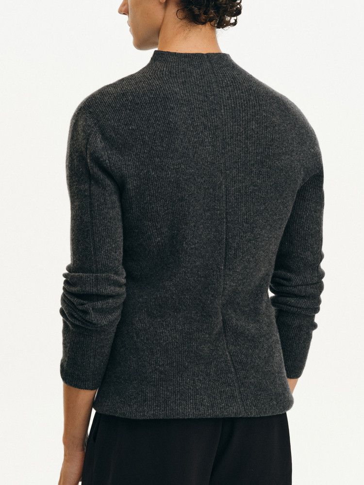 Mock Neck Wool Sweater - Image 5