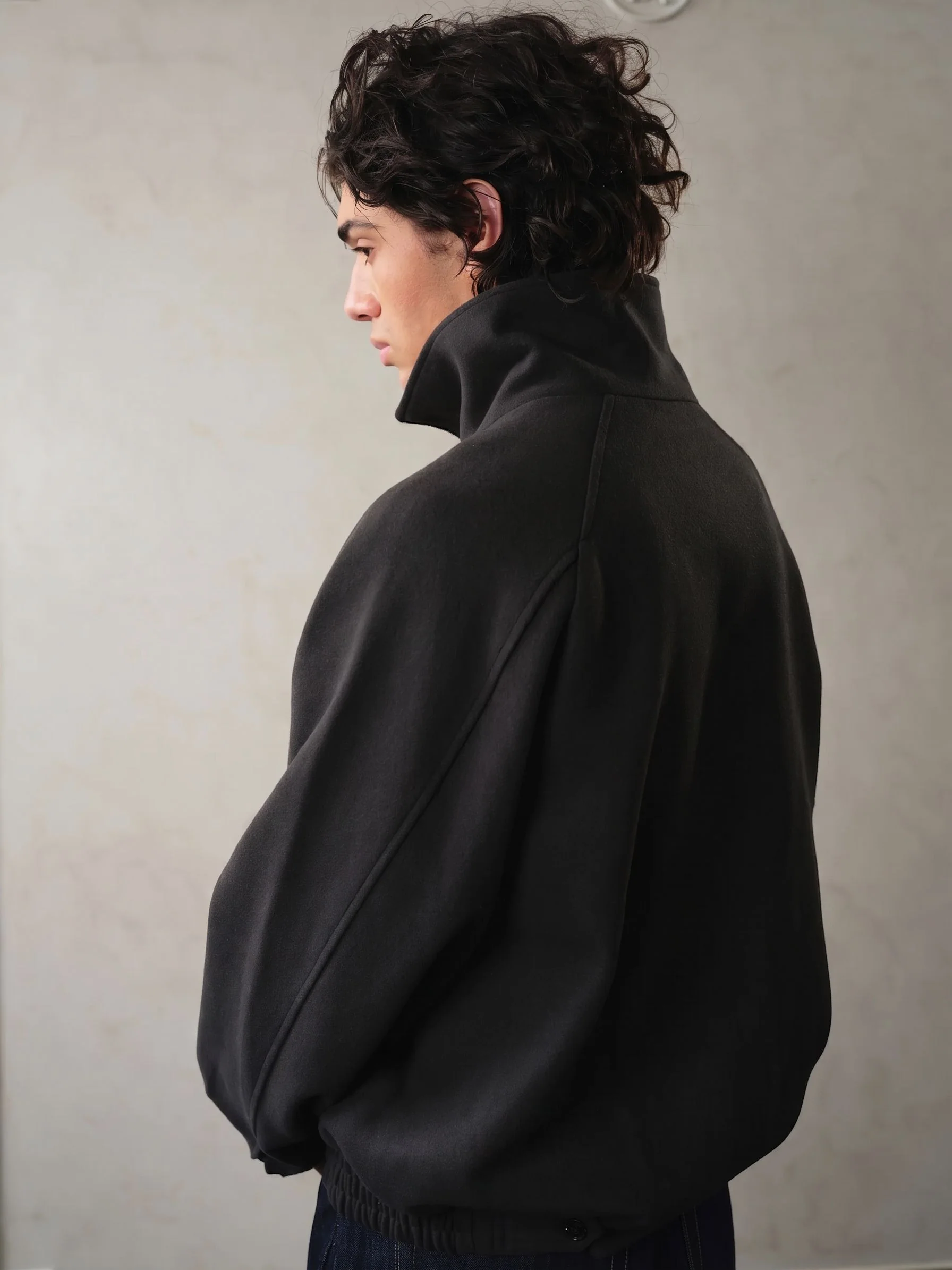 Mock Neck Zip Jacket - Image 4