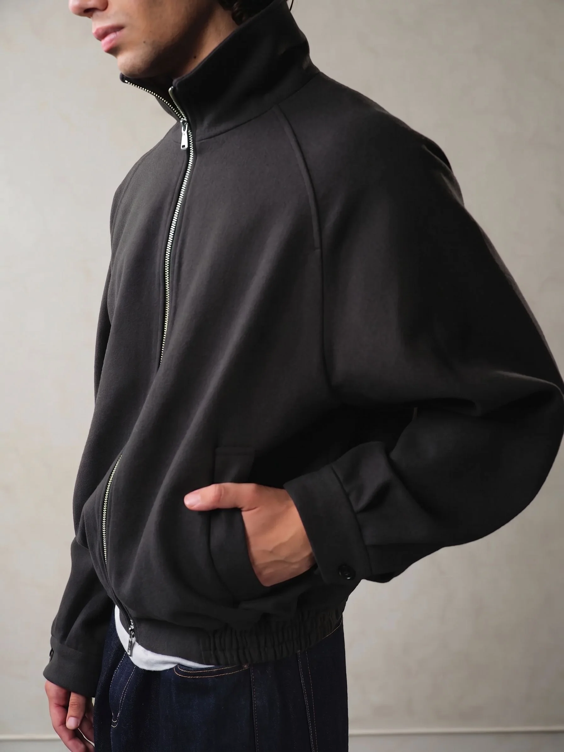 Mock Neck Zip Jacket - Image 6