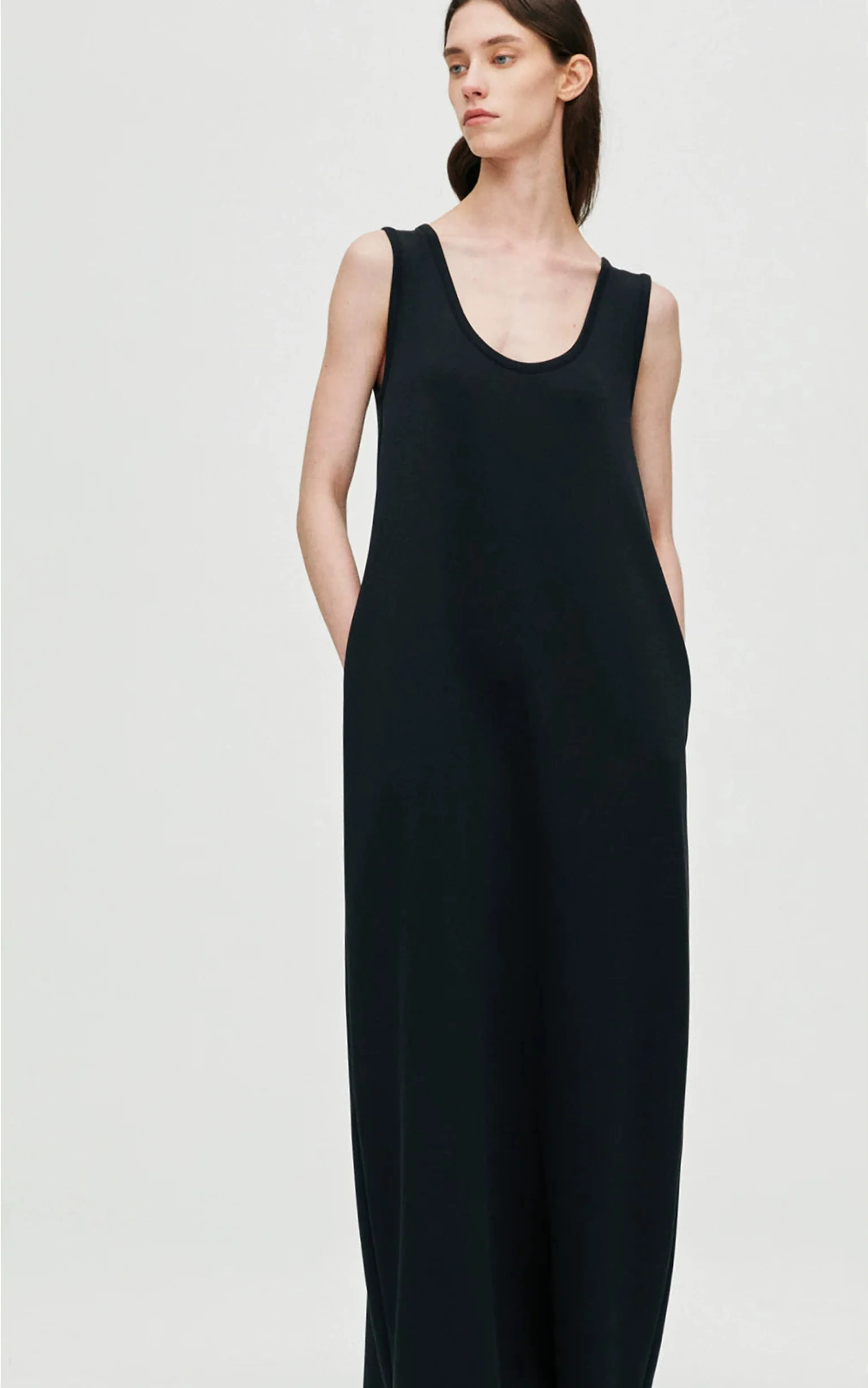Modal U-Neck Maxi Dress