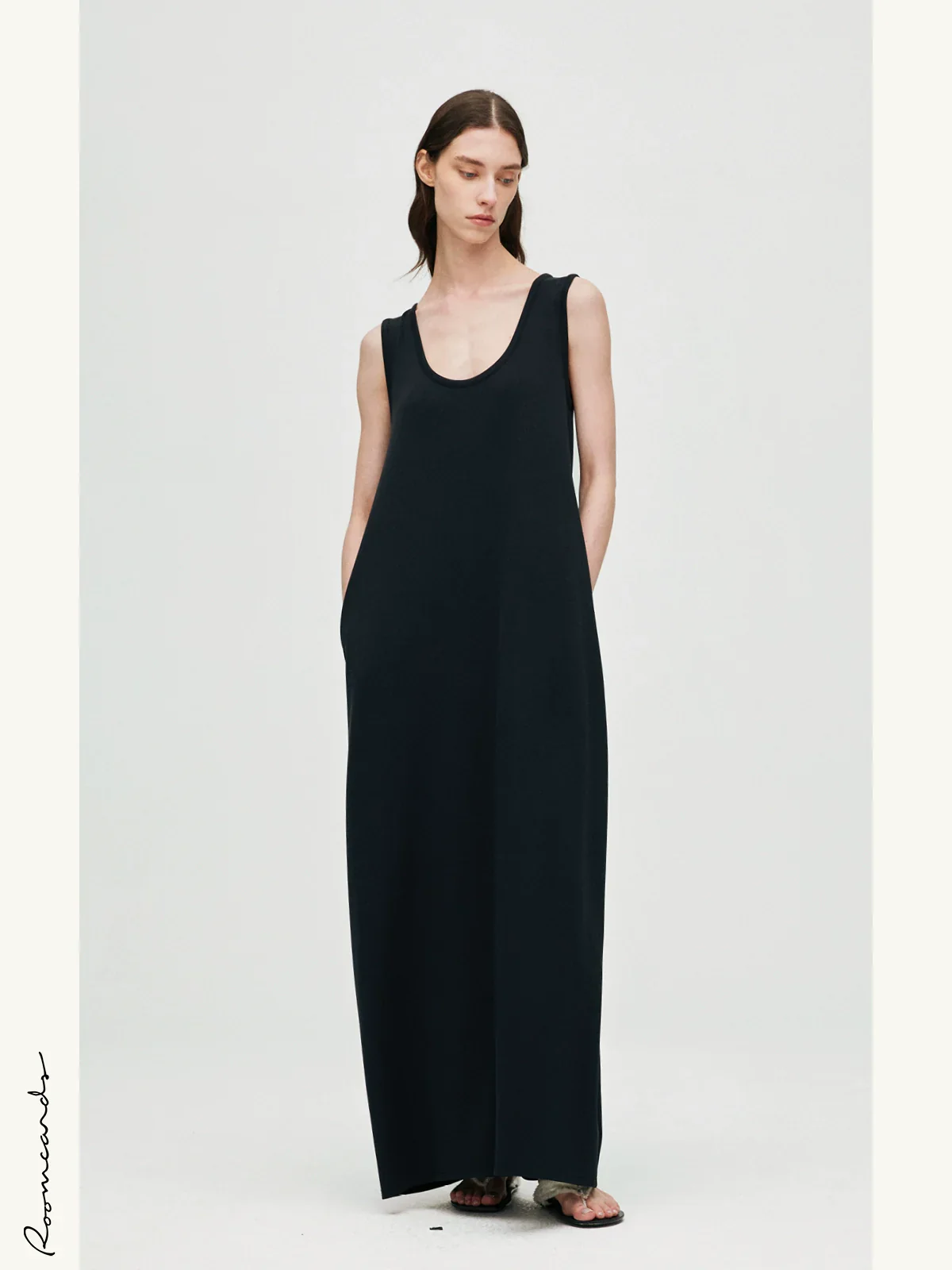 Modal U-Neck Maxi Dress - Image 3