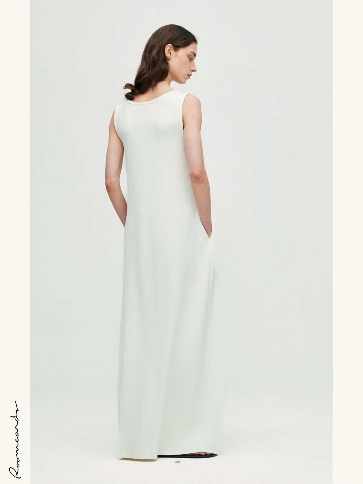 Modal U-Neck Maxi Dress - Image 5