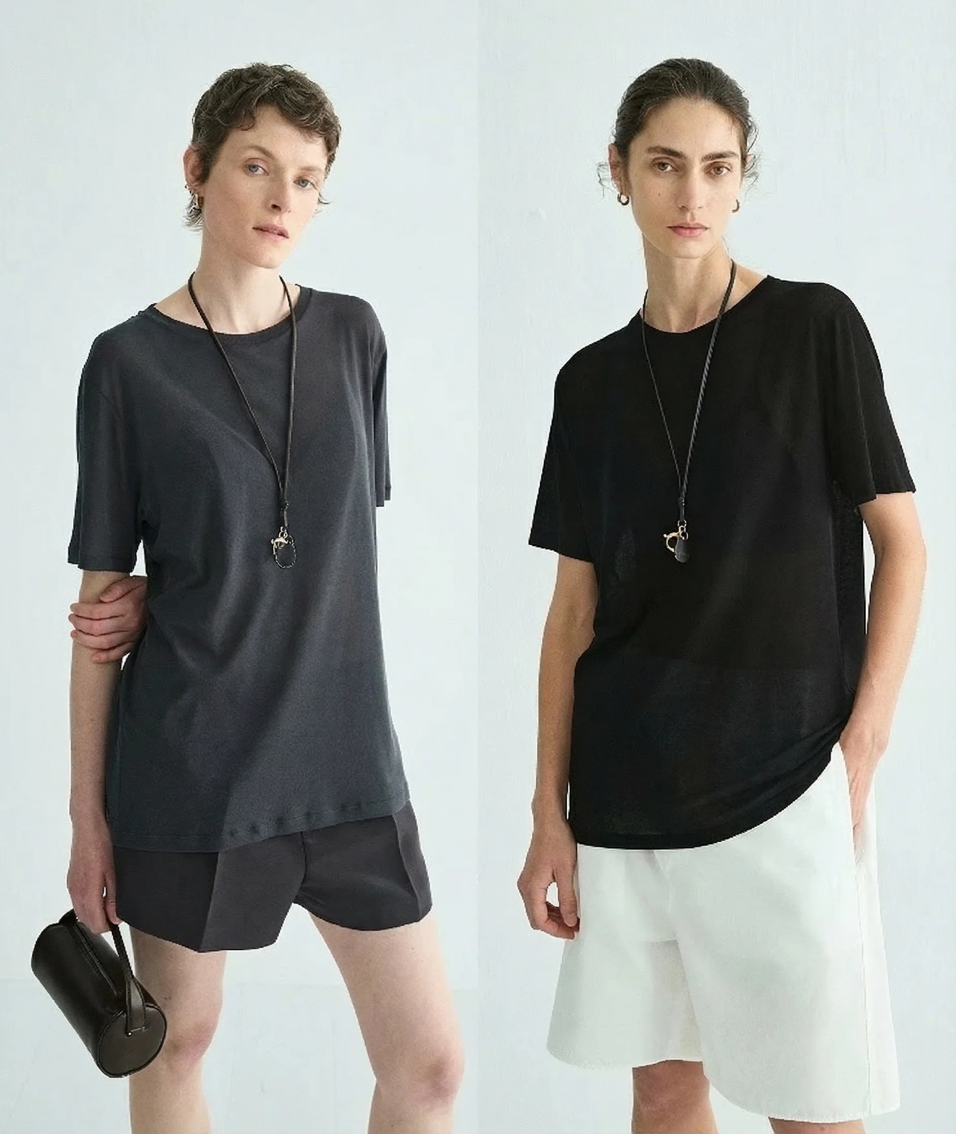 Mohair-Merino Vest & High-Twist Cotton Tee Set - Image 5