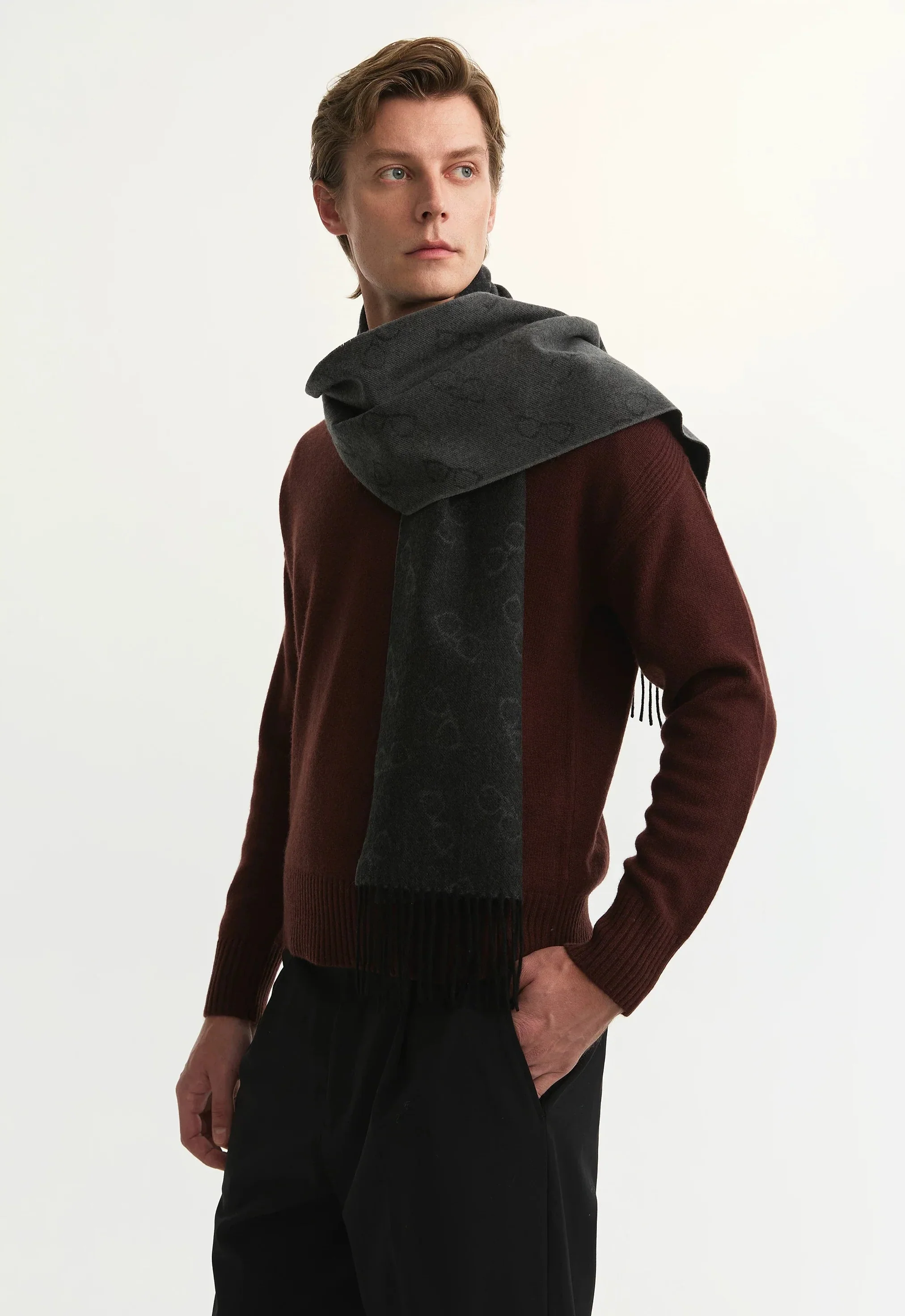 Monogram Cashmere Scarf