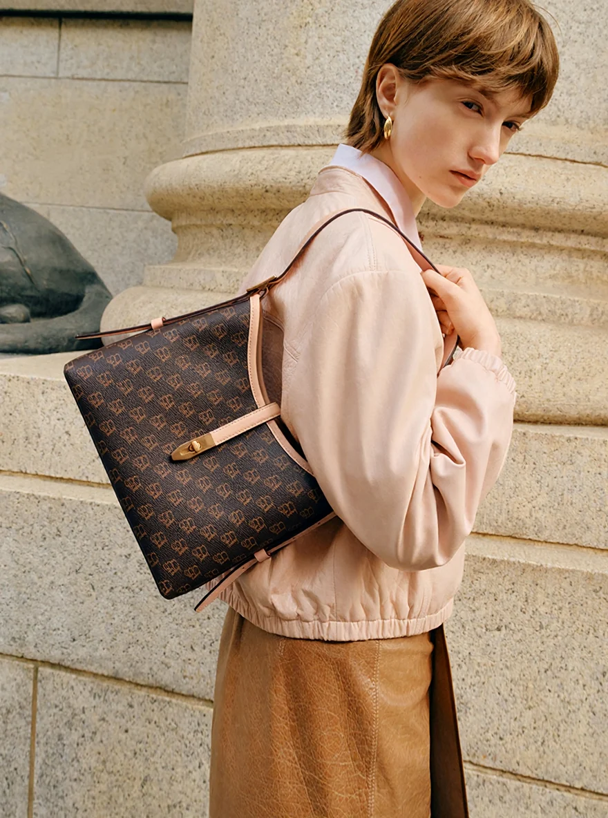 Monogram Hobo Shoulder Bag