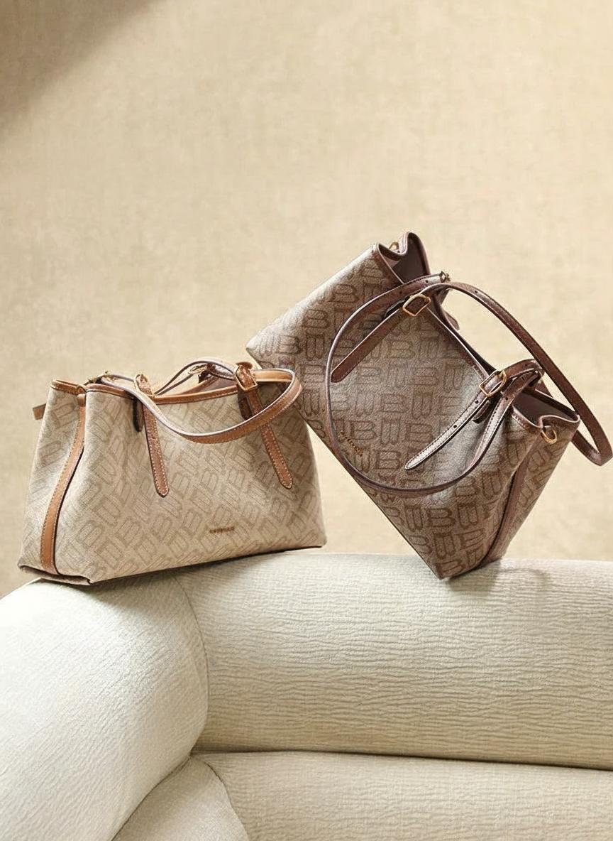Monogram Shoulder Tote